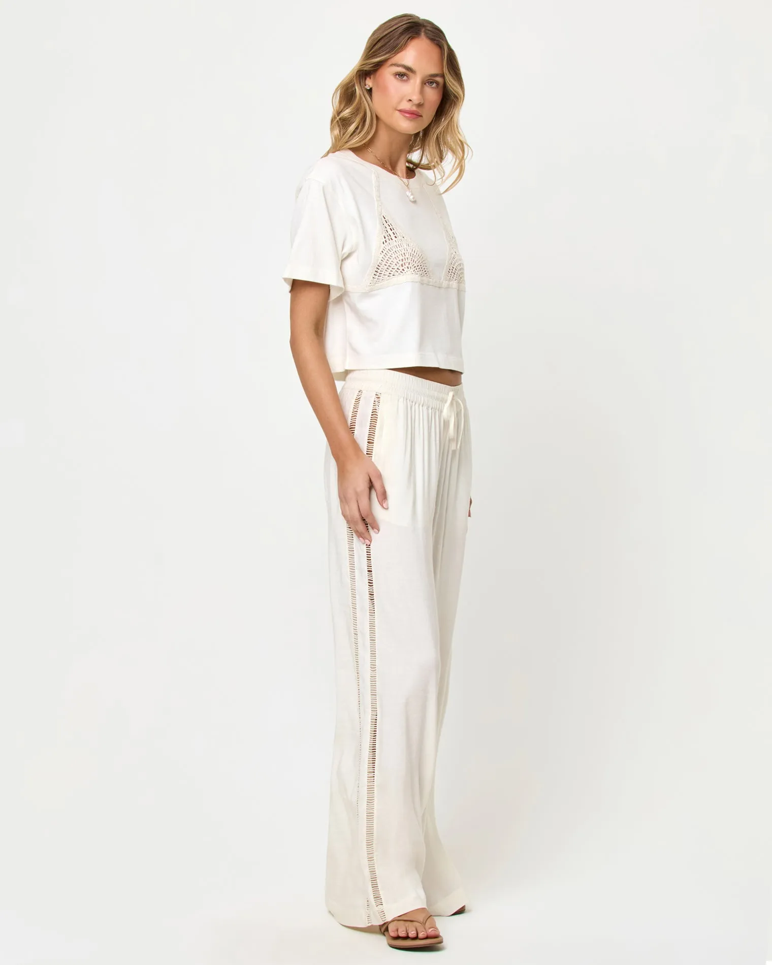 At Your Leisure Pant - Cream-Natural sold by l*space product image thumbnail 3