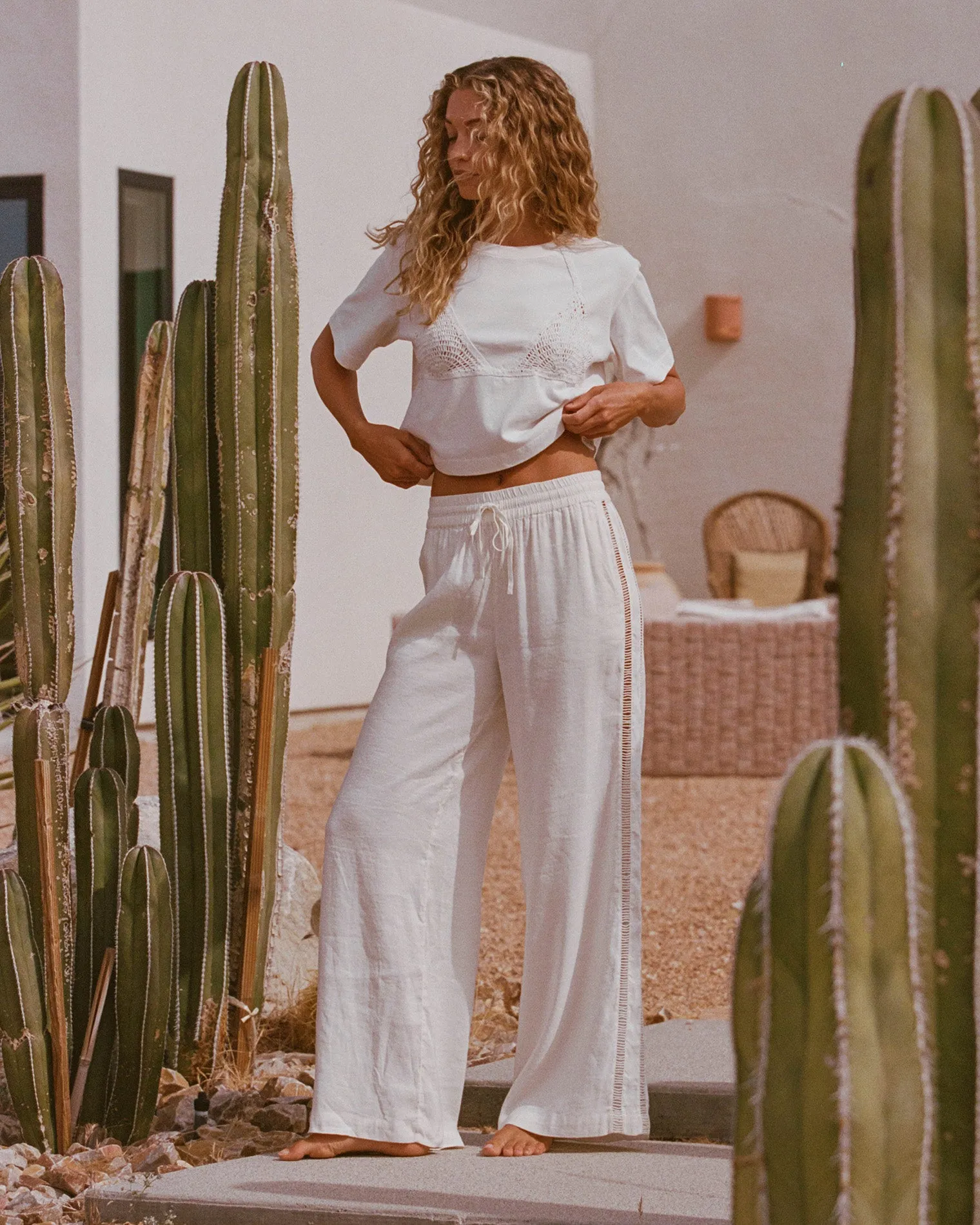 At Your Leisure Pant - Cream-Natural sold by l*space