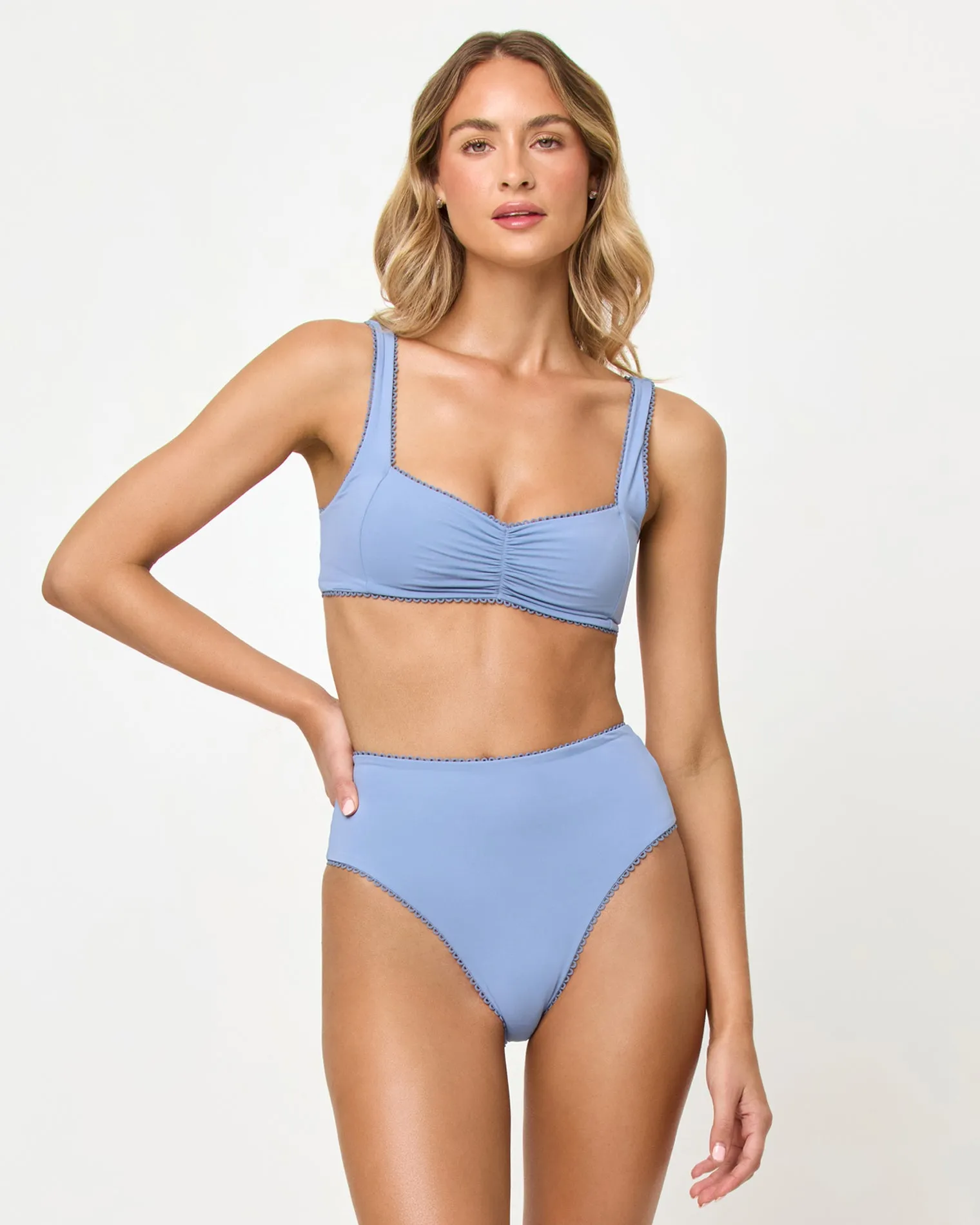 Effie Bikini Top - Chambray sold by l*space product image thumbnail 3