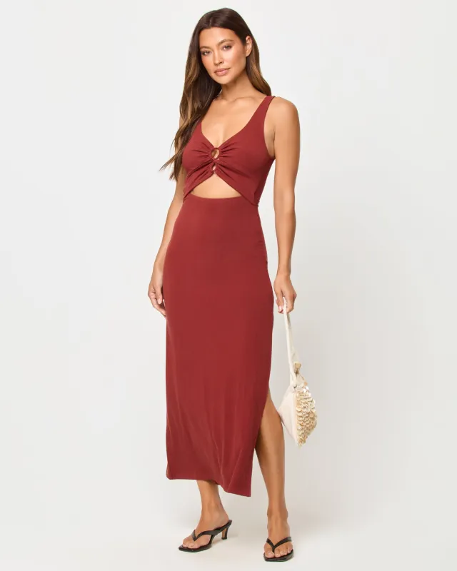 Camille Dress - Dusty Fig made by l*space