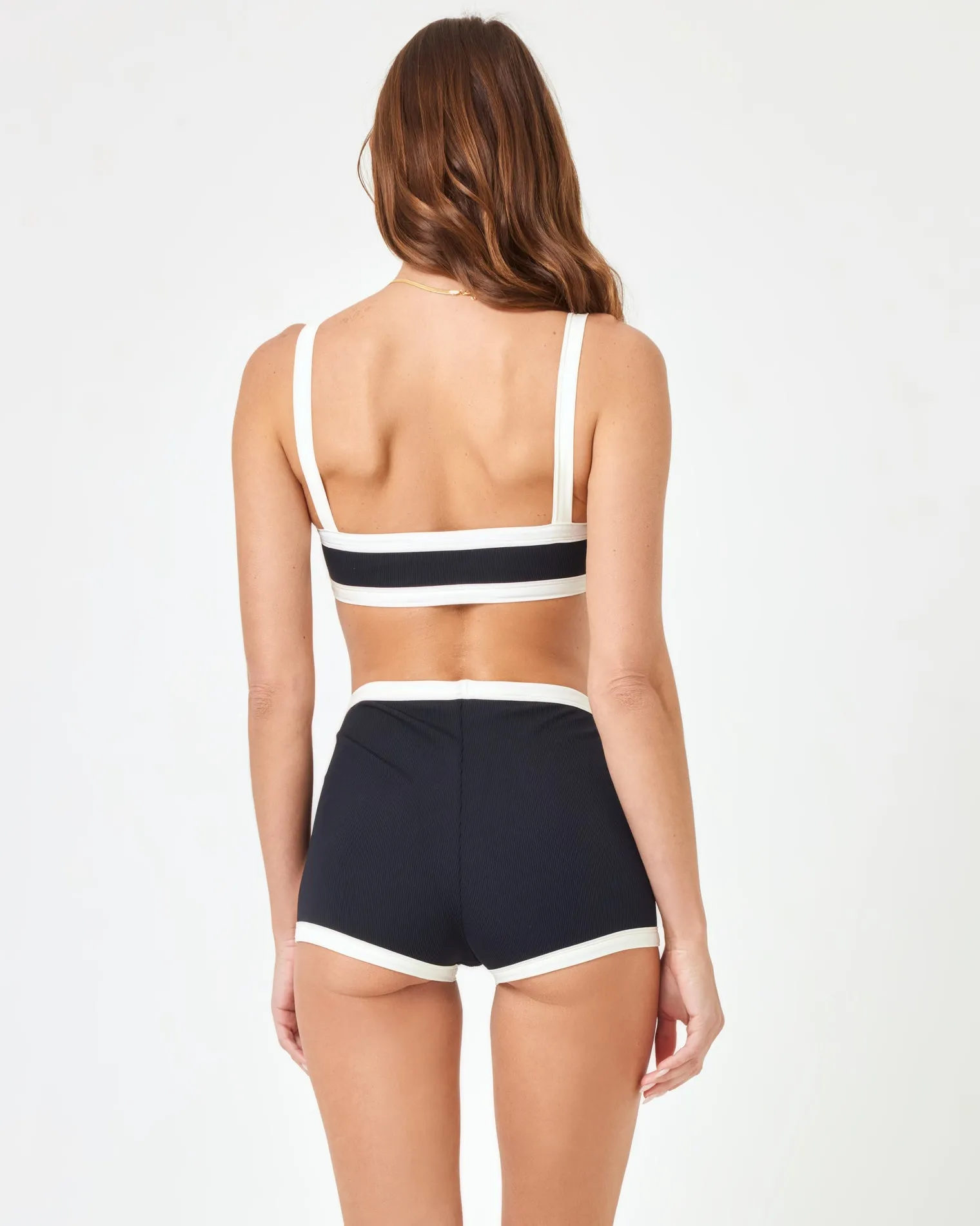 Sailor Bikini Bottom - Black-Cream sold by l*space product image thumbnail 3