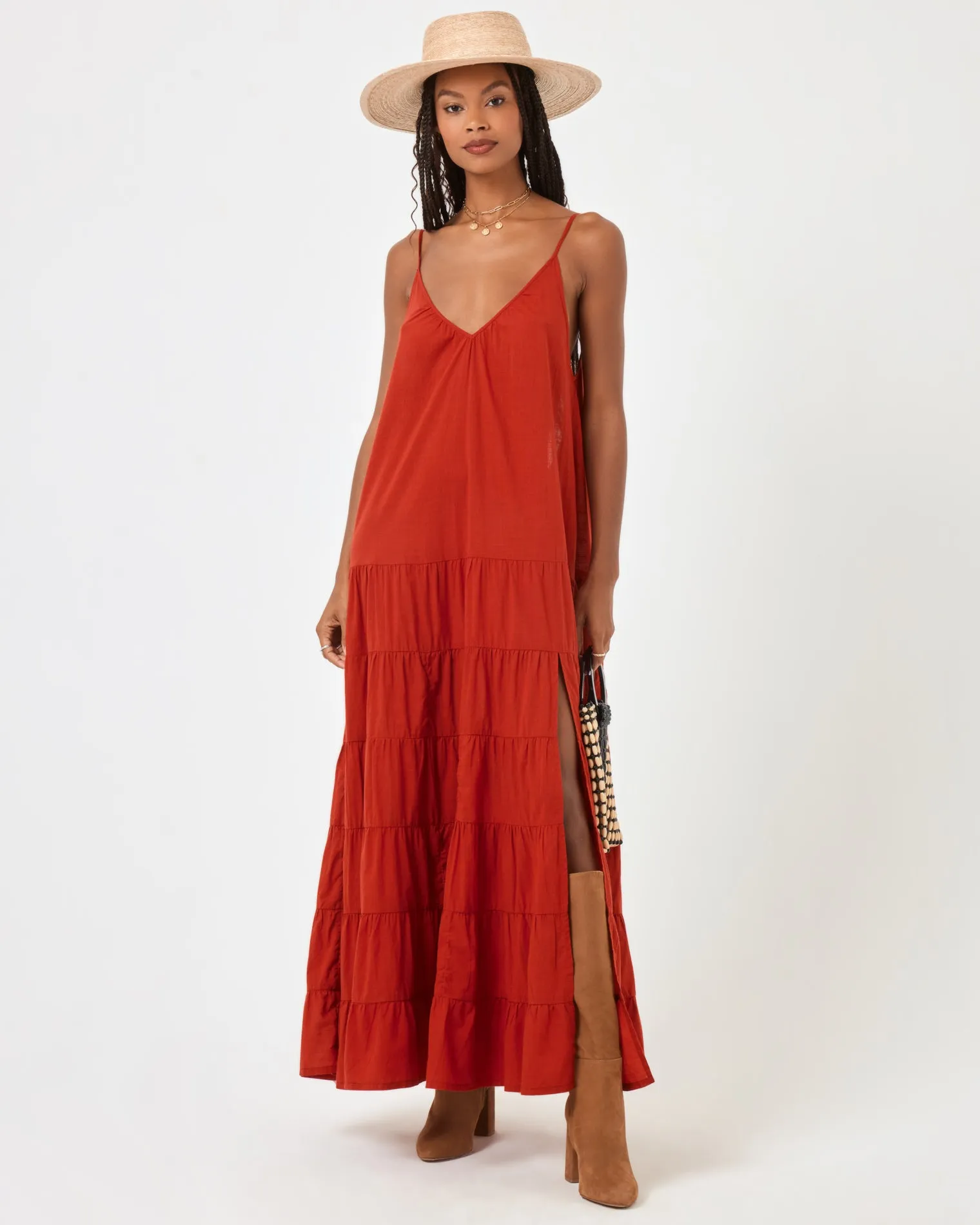 Goldie Cover-Up Dress - Redwood sold by l*space product image thumbnail 4