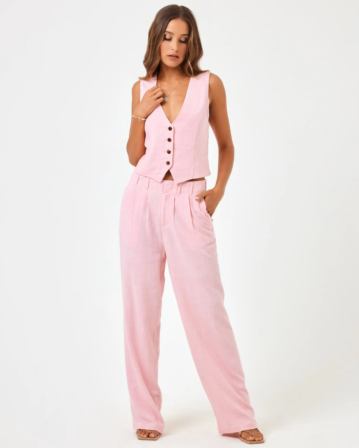 Rhodes Pant - Macaroon Pink sold by l*space
