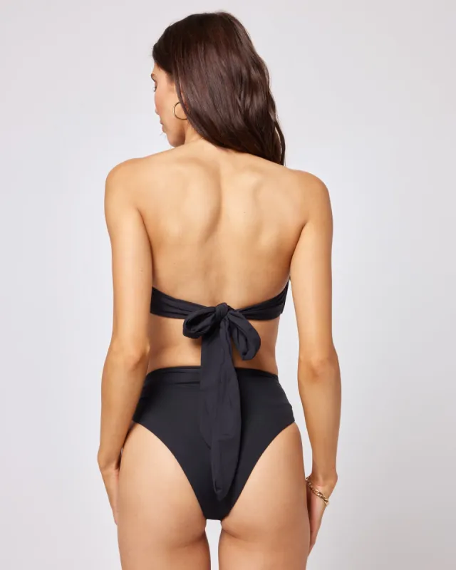Arlo Bikini Bottom - Black made by l*space