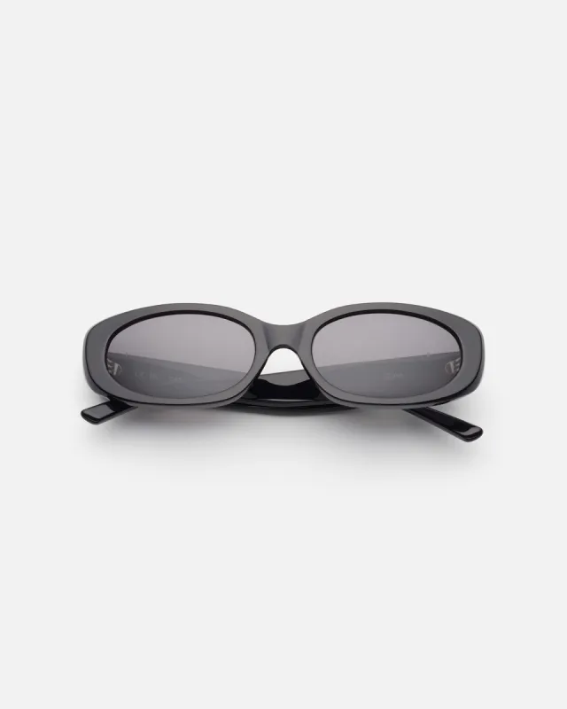 Lu Goldie Evie Sunglasses - Black sold by l*space