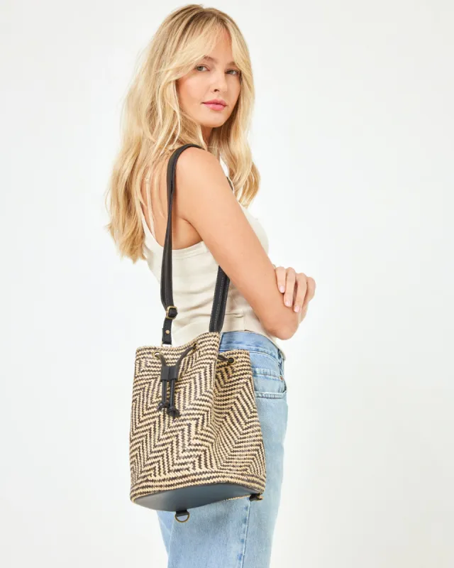 Clo Velly Backpack - Black-Cream sold by l*space