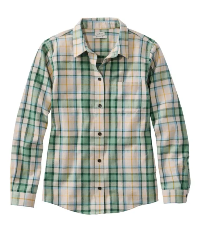 Women's Scotch Plaid Flannel Shirt, Relaxed made by L.L. Bean