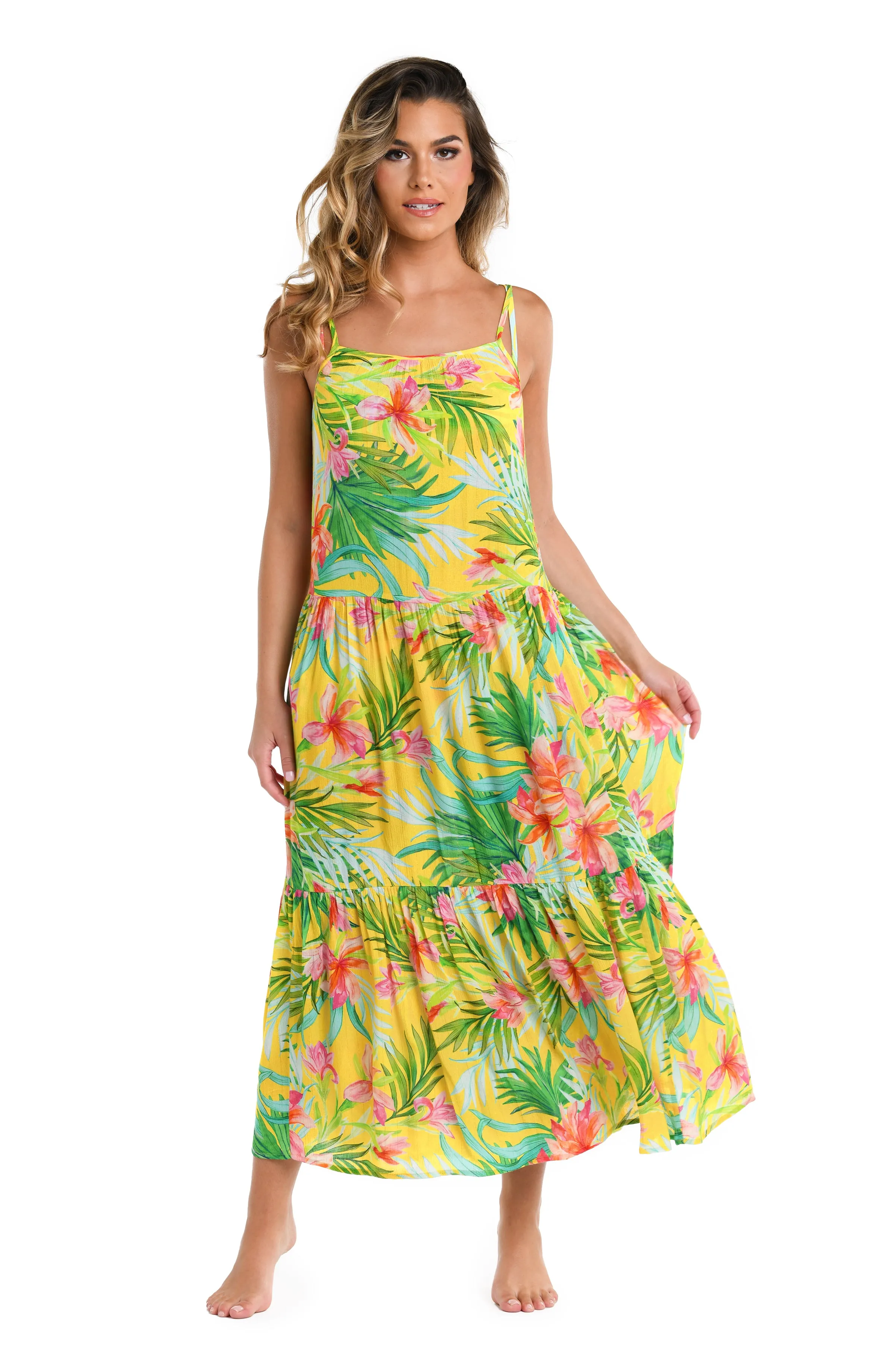 Calypso Bloom Tiered Maxi Dress - FINAL SALE sold by La Blanca