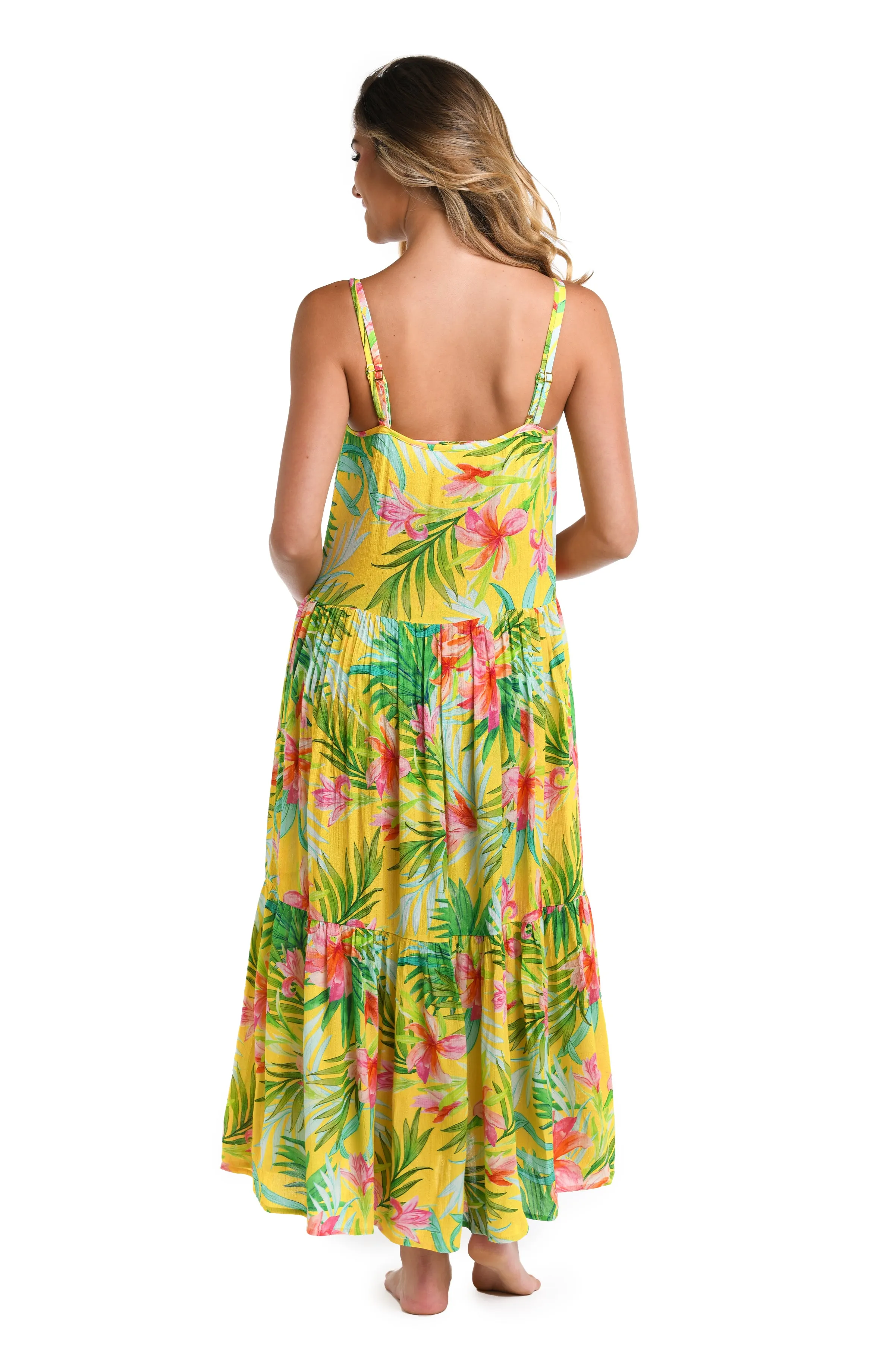 Calypso Bloom Tiered Maxi Dress - FINAL SALE sold by La Blanca product image thumbnail 2