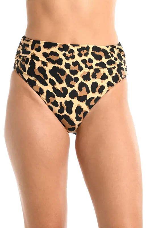 Running Wild Mid-Waist Reversible Convertible Sash Band Bottom - FINAL SALE made by La Blanca
