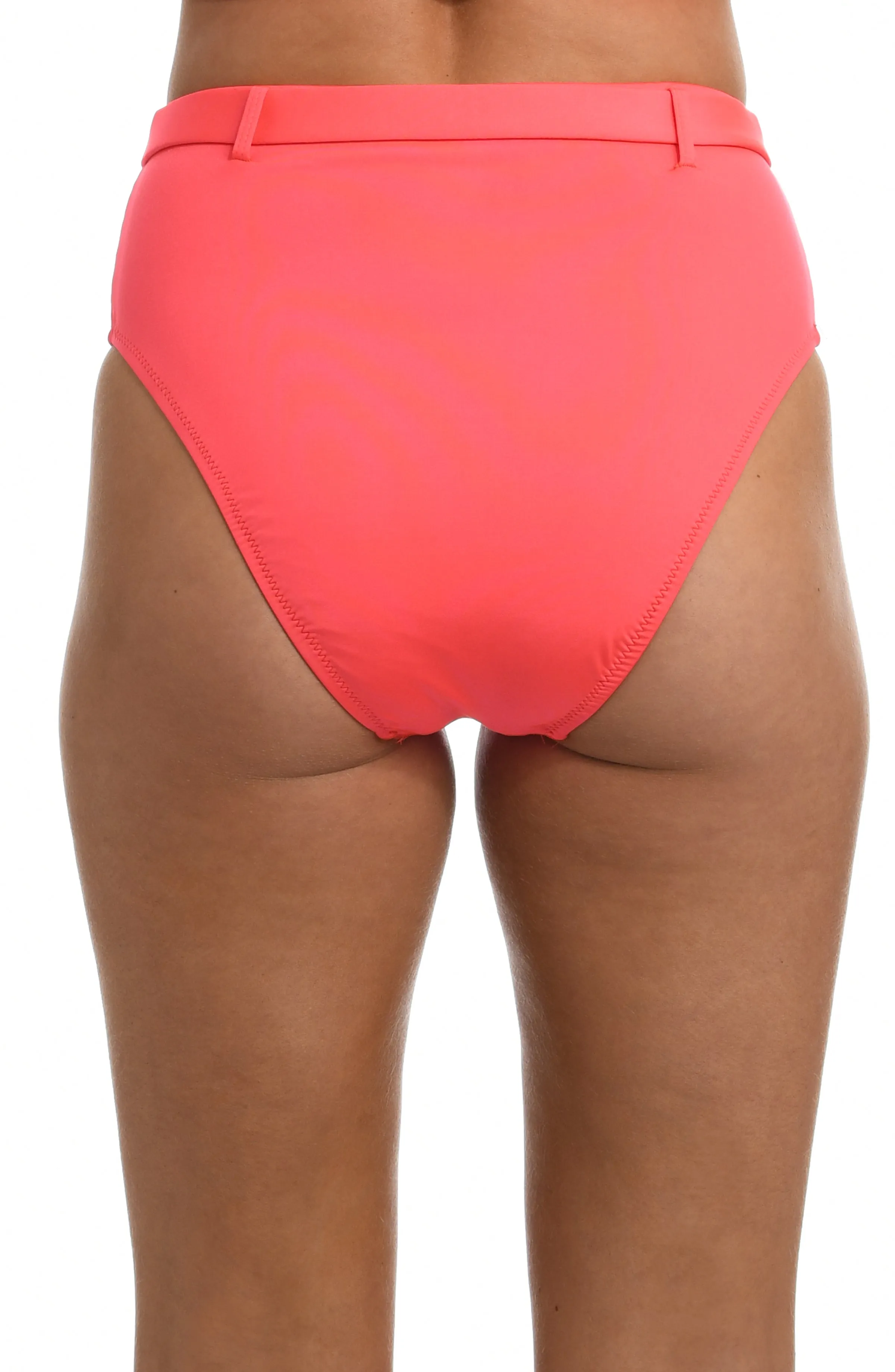 Sunshine 79 Wanderlust Solids High-Waist Bottom - Watermelon sold by La Blanca product image thumbnail 2