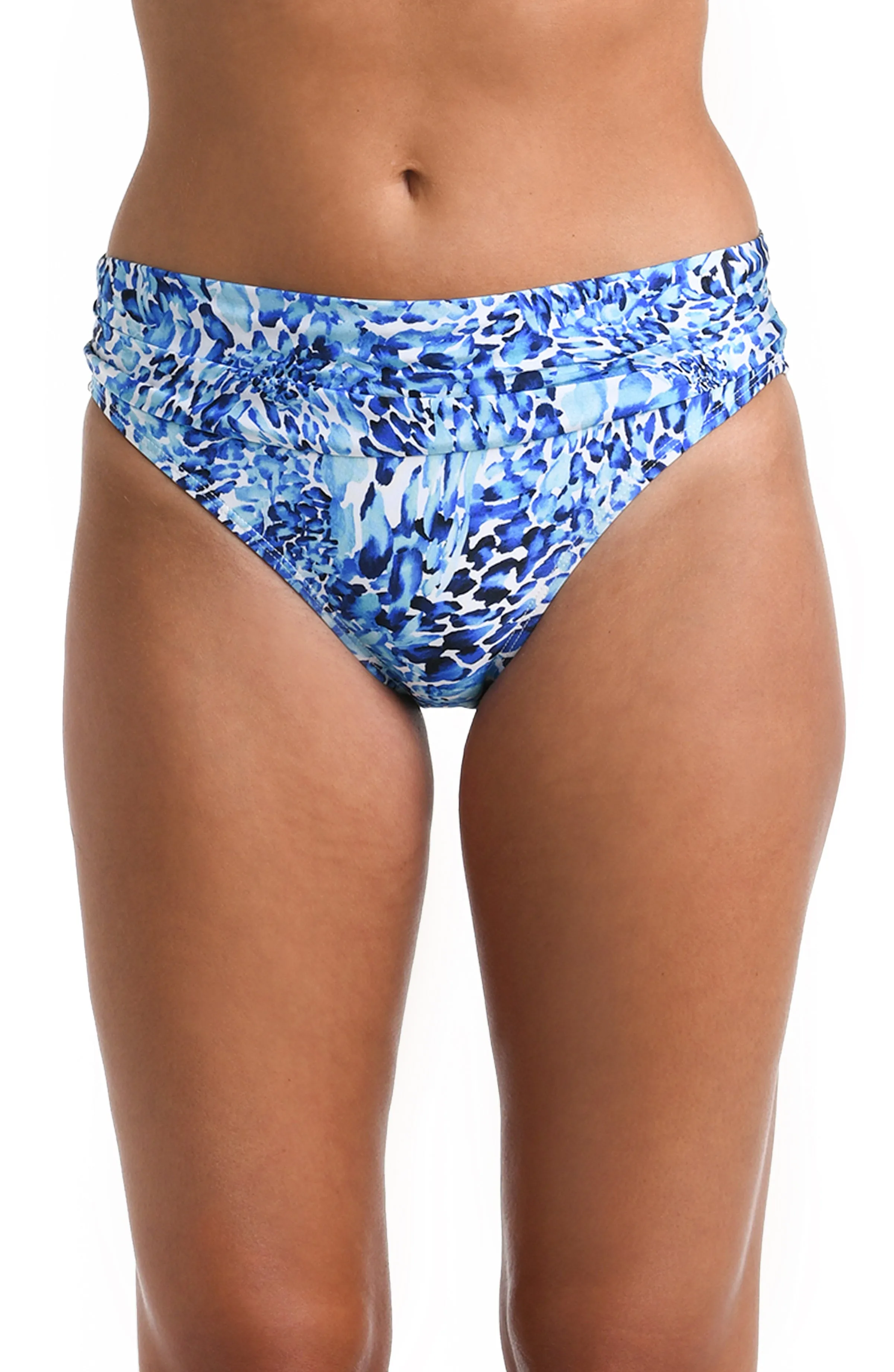 Aquatic Nature Shirred Band Hipster Bottom (Final Sale) sold by La Blanca