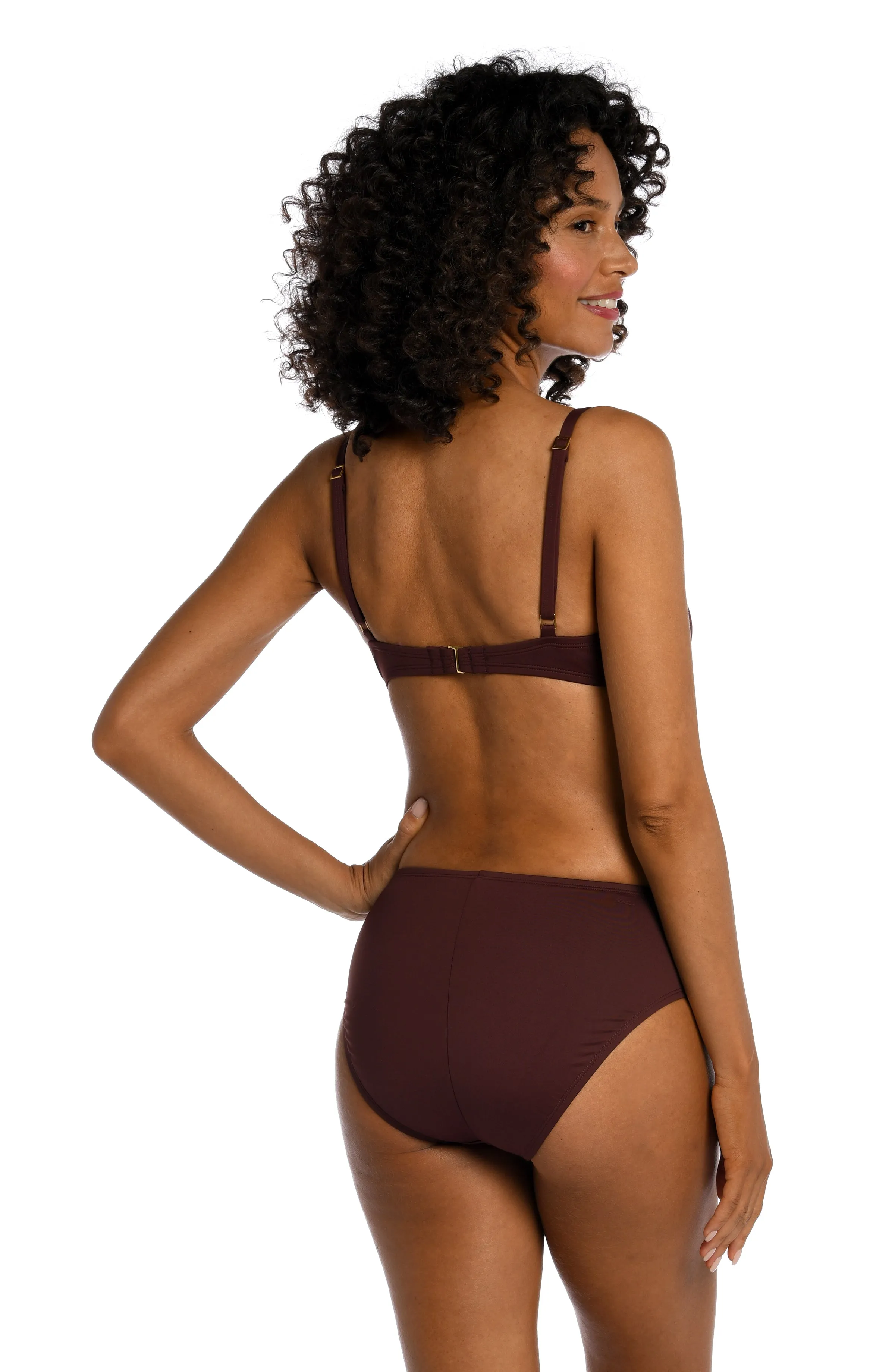 Island Goddess Over The Shoulder Wrap Top - Java - FINAL SALE sold by La Blanca product image thumbnail 2