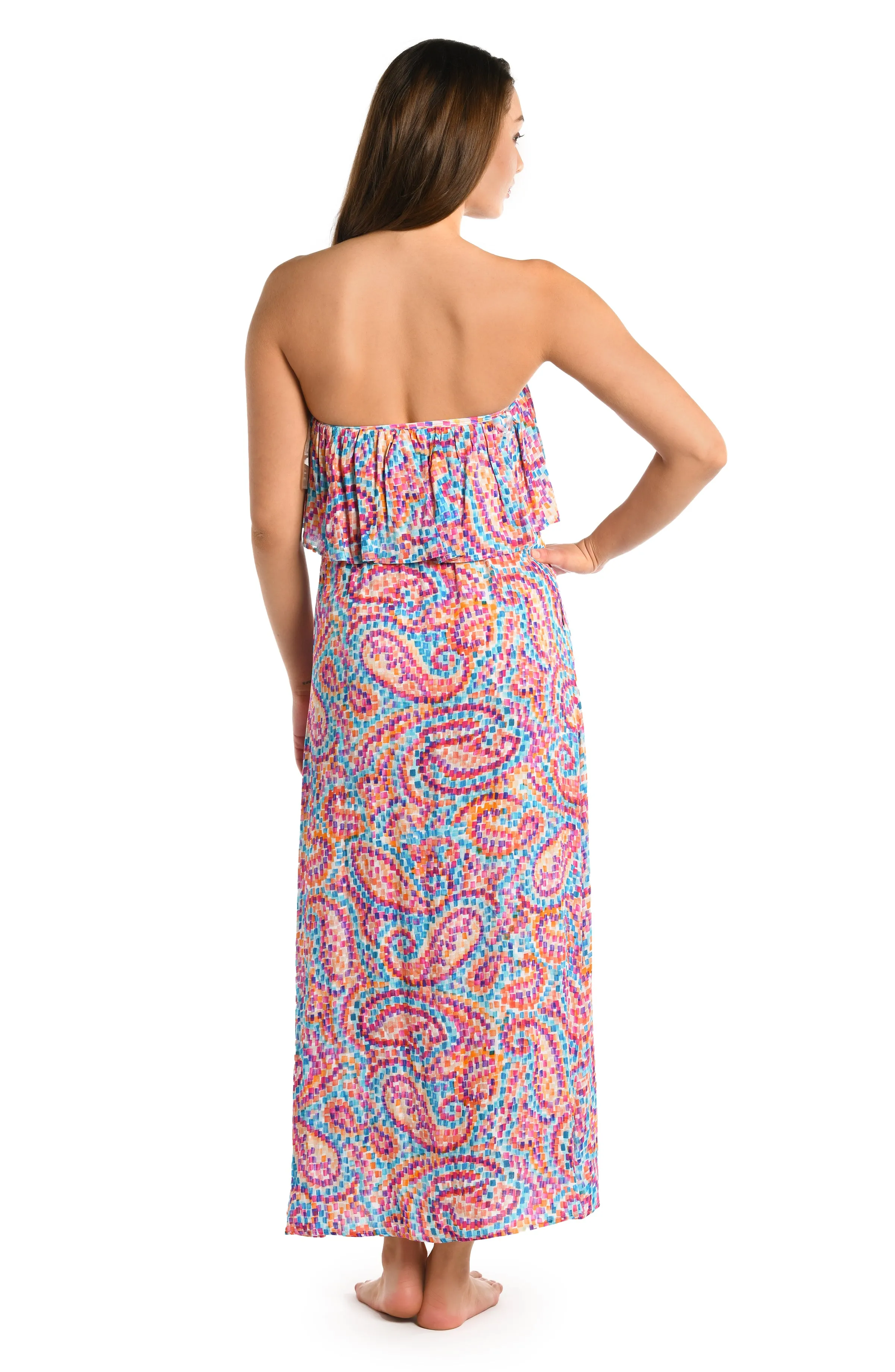 Pebble Beach Strapless Maxi Dress - FINAL SALE sold by La Blanca product image thumbnail 2