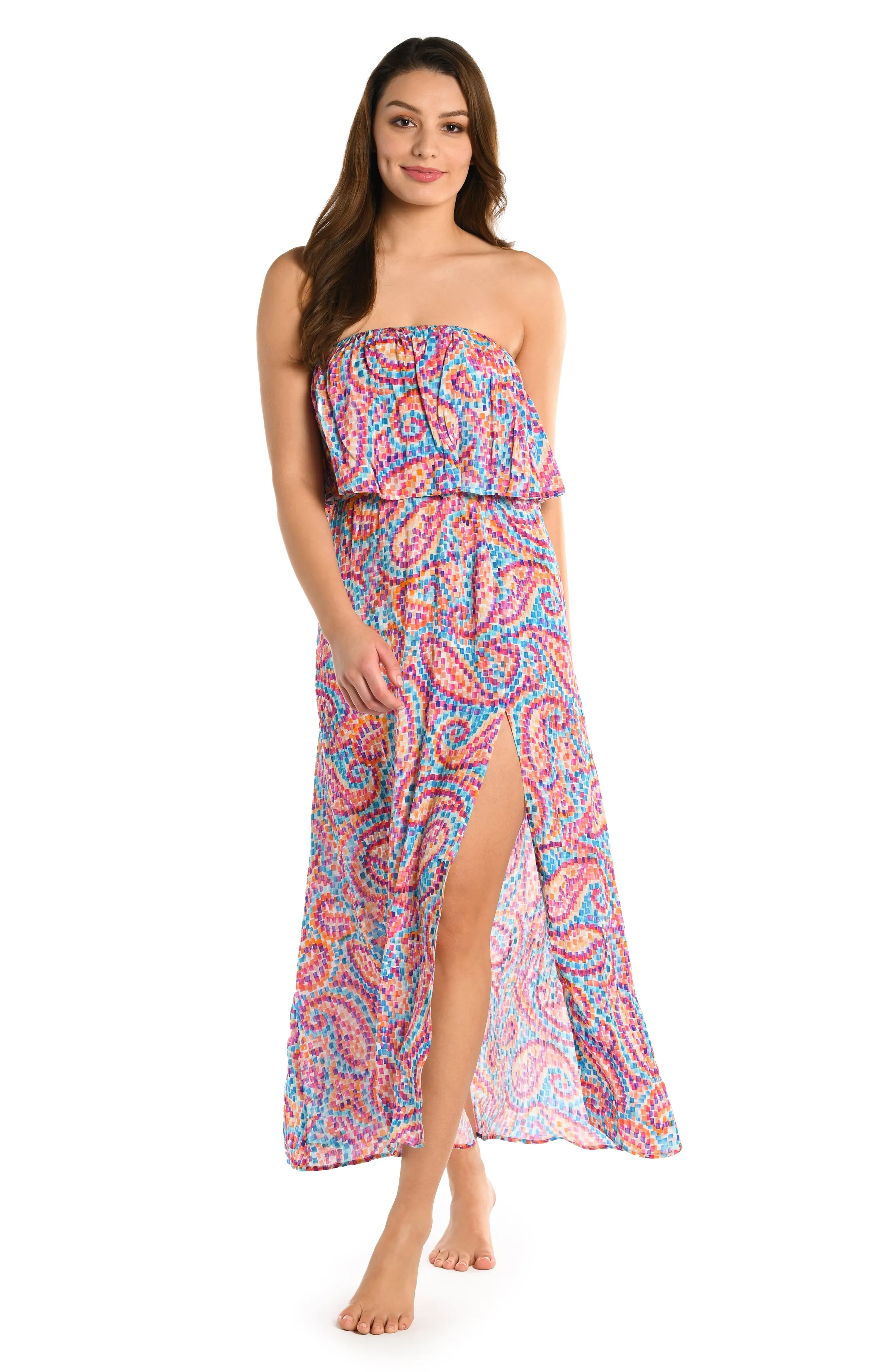 Pebble Beach Strapless Maxi Dress - FINAL SALE sold by La Blanca