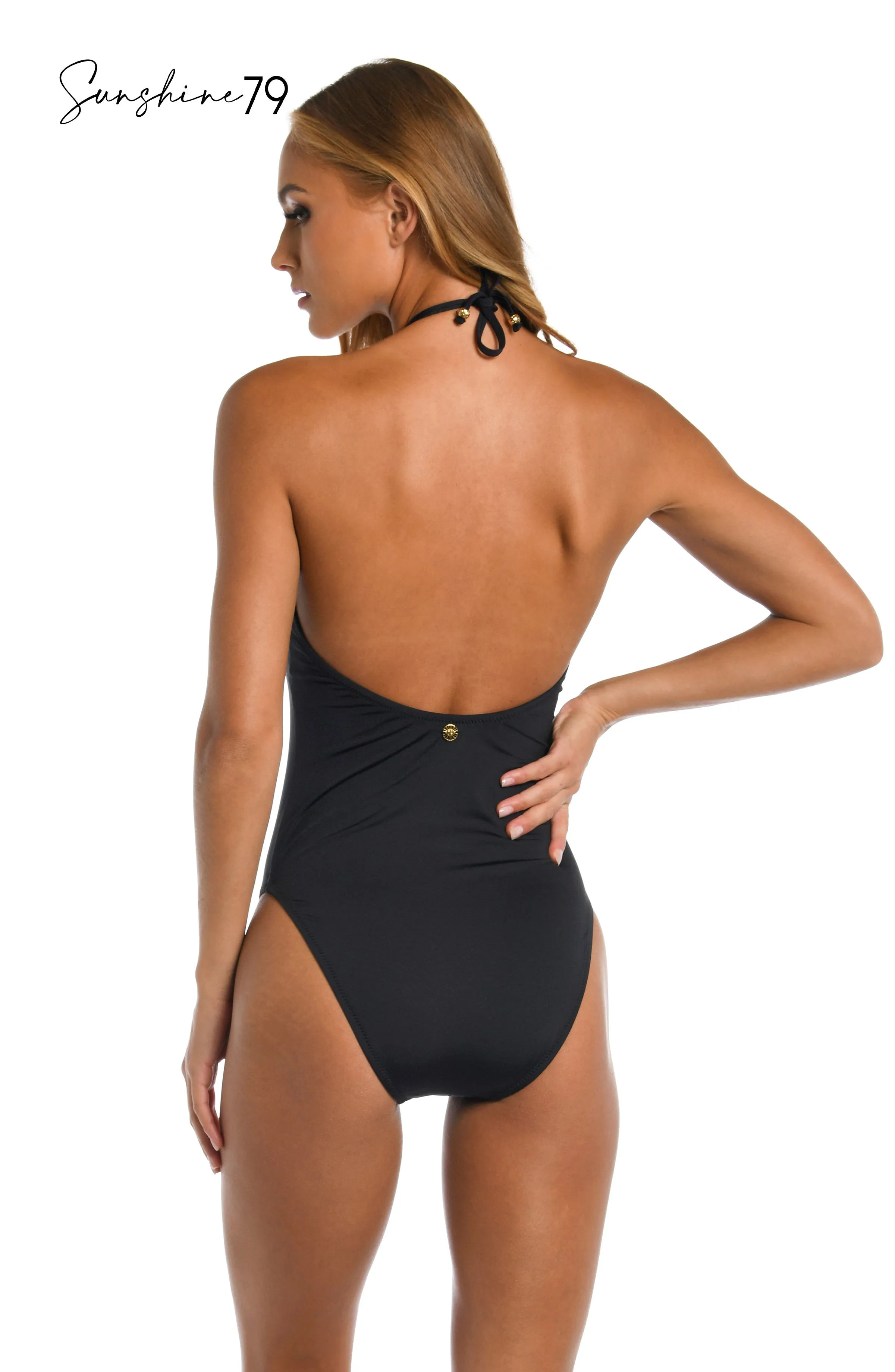 Sunshine 79 Sunshine Solids High Neck One Piece - Black sold by La Blanca product image thumbnail 2