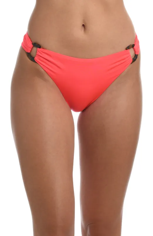 Sunshine 79 Wanderlust Solids D Ring Side Tie Hipster Bottom - FINAL SALE sold by La Blanca