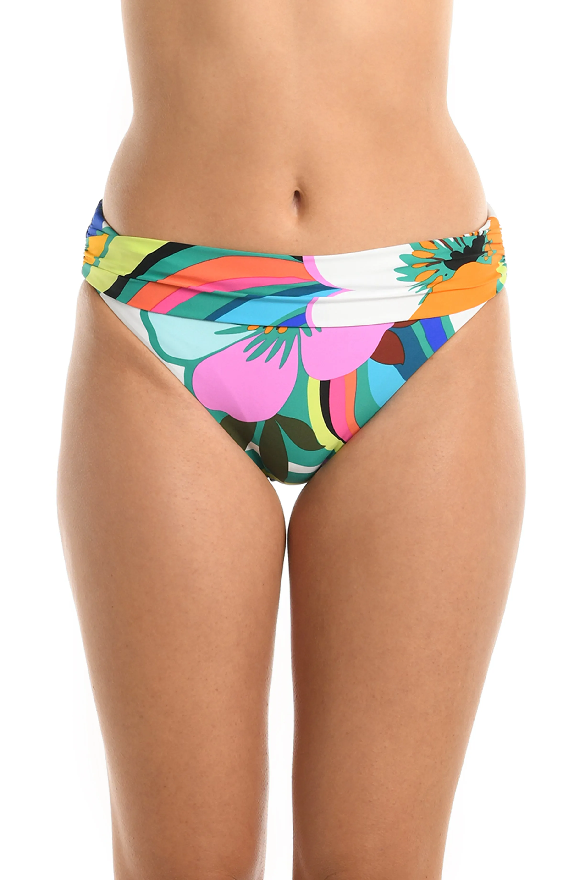 Sun Catcher Shirred Band Hipster Bottom - FINAL SALE sold by La Blanca product image thumbnail 3