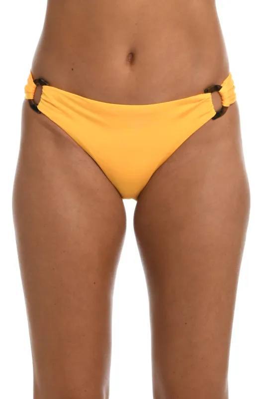Sunshine 79 Wanderlust Solids D Ring Side Tie Hipster Bottom - Sunshine sold by La Blanca