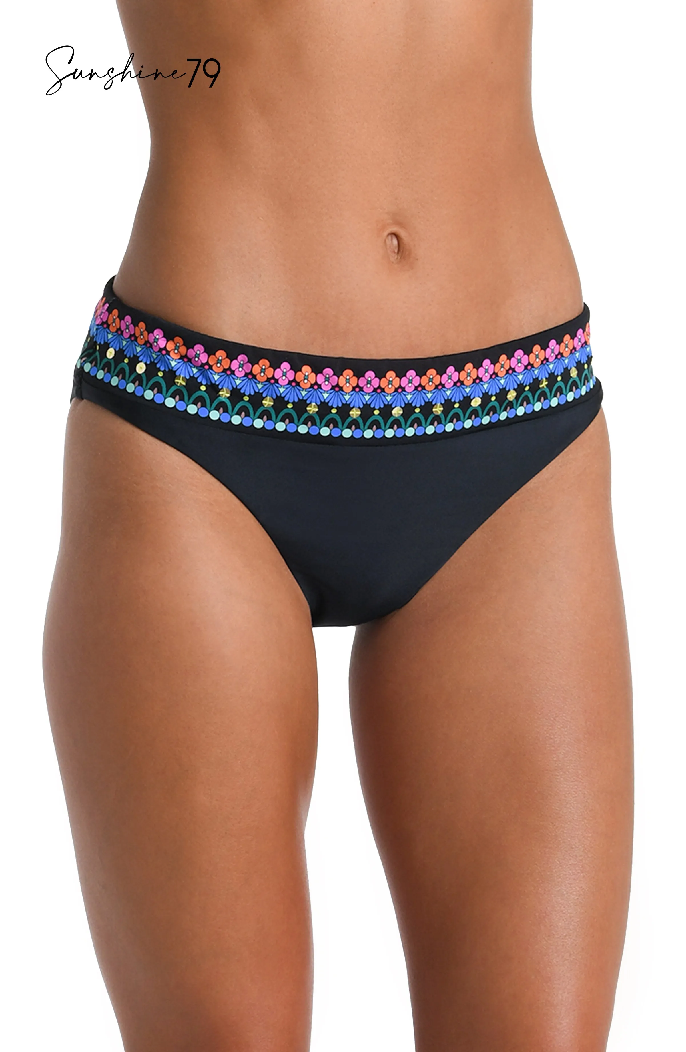 Sunshine 79 Pop Floral Solids Hipster Bottom (Final Sale) sold by La Blanca product image thumbnail 3