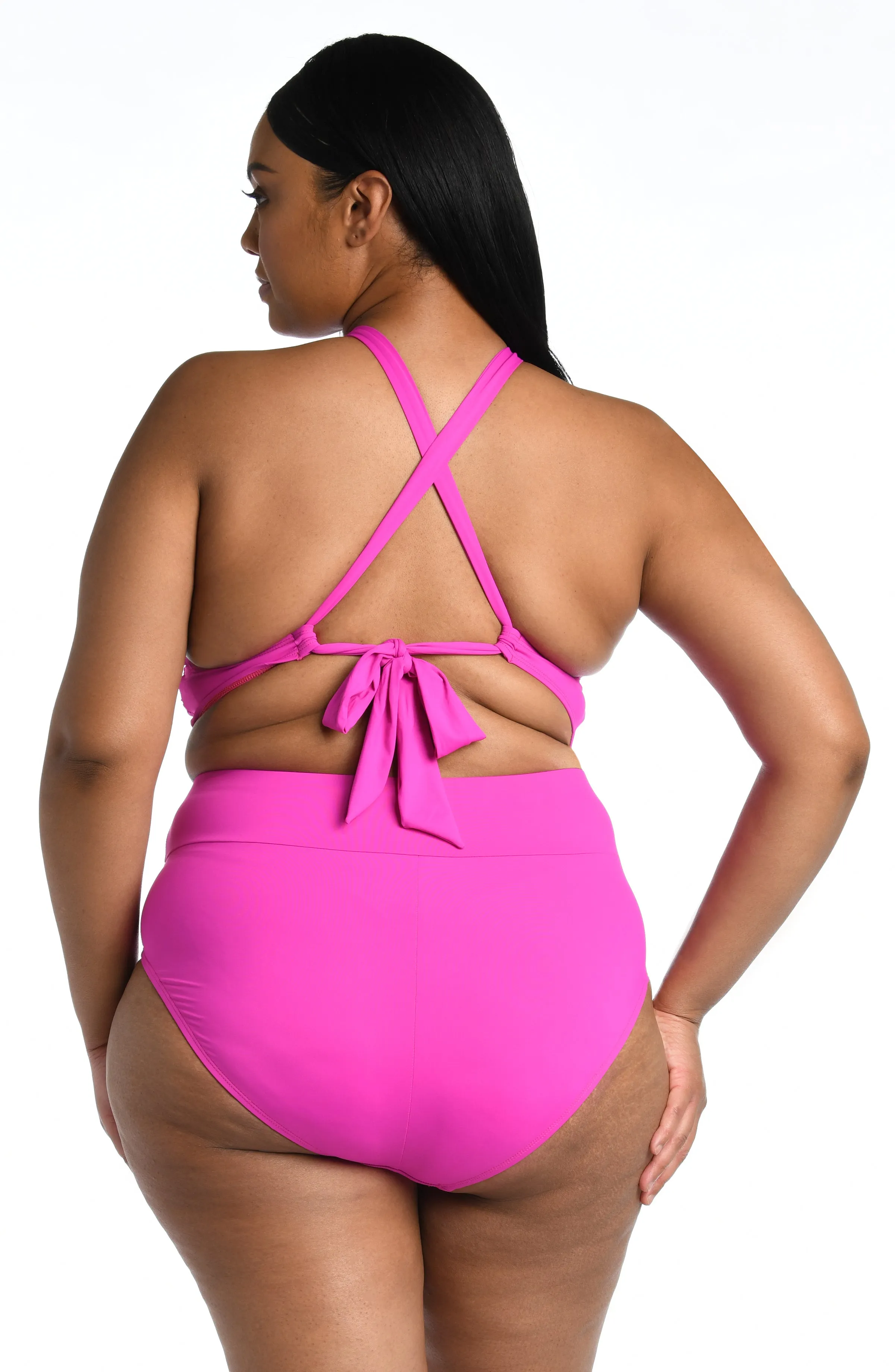Island Goddess High Neck Midkini Top - Orchid (Final Sale) sold by La Blanca product image thumbnail 4
