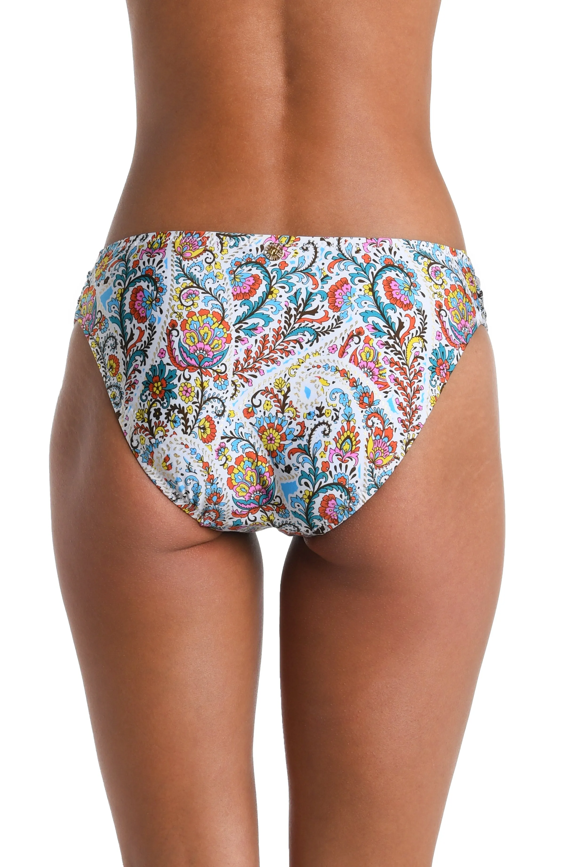 Sunshine 79 Glam Paisley Side Shirred Hipster Bottom sold by La Blanca product image thumbnail 2