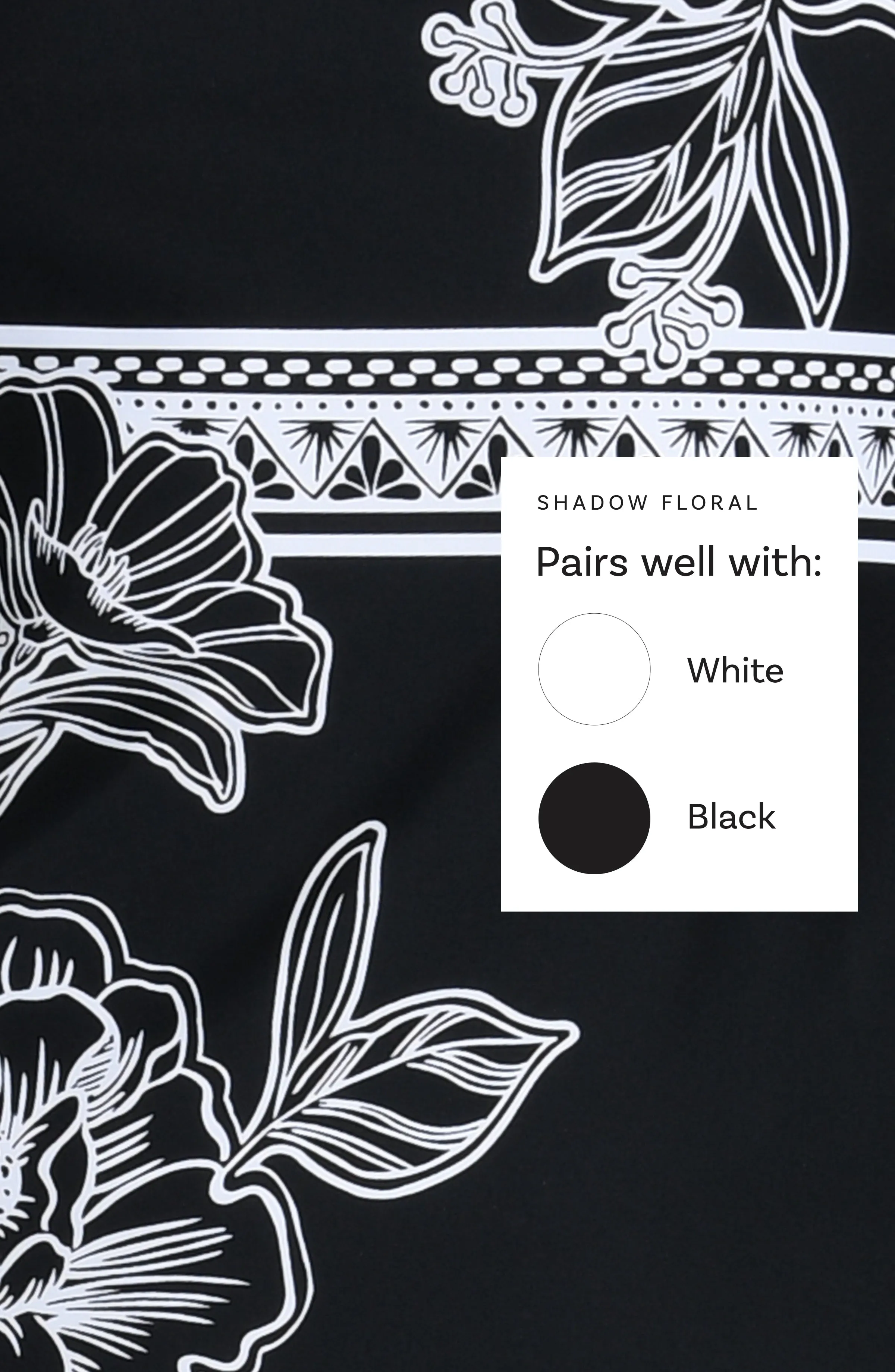 Shadow Floral Banded Hipster Bottom - FINAL SALE sold by La Blanca product image thumbnail 4