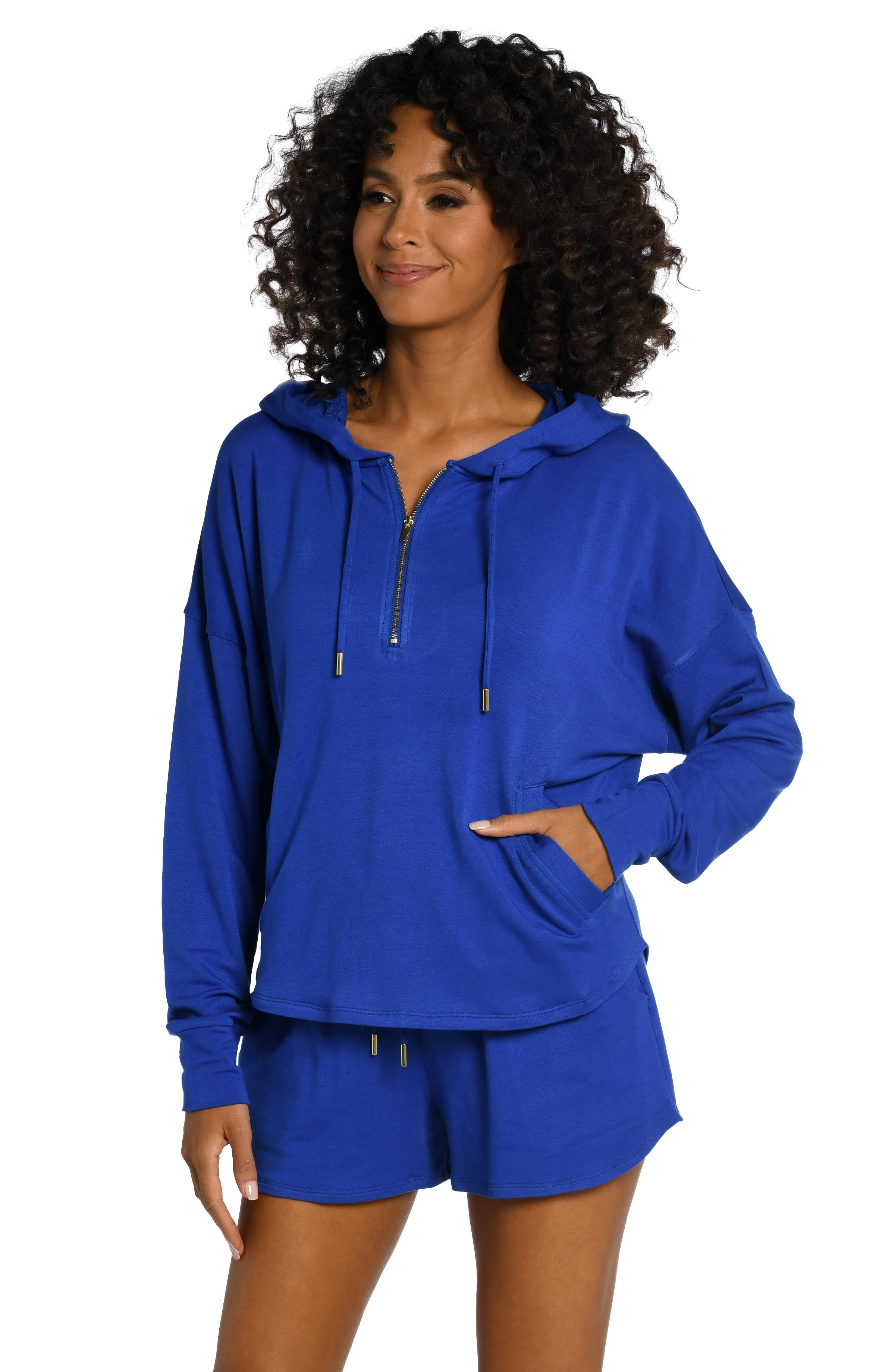 Living In Leisure French Terry Knit Hoodie (Final Sale) sold by La Blanca