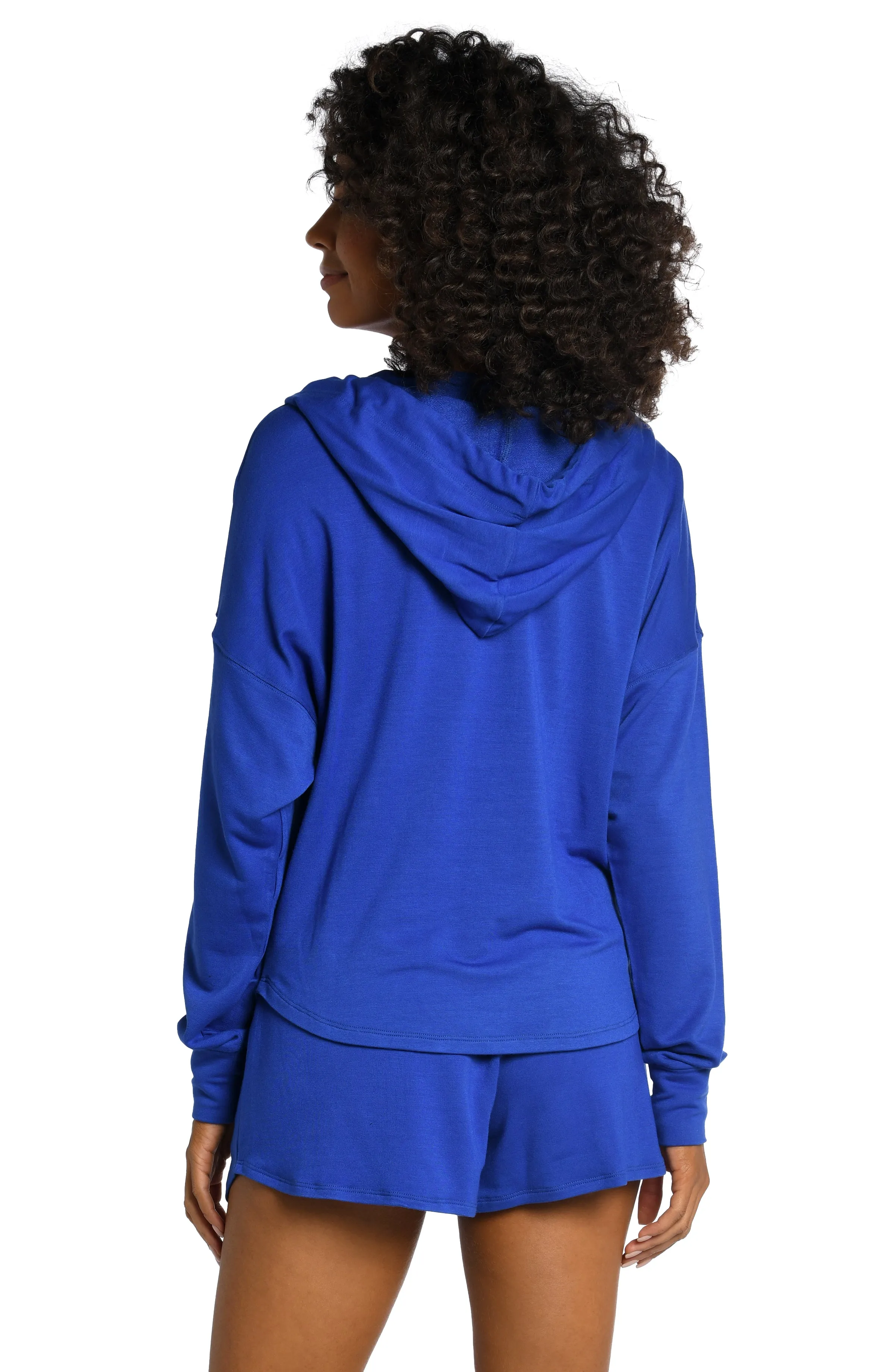 Living In Leisure French Terry Knit Hoodie (Final Sale) sold by La Blanca product image thumbnail 2