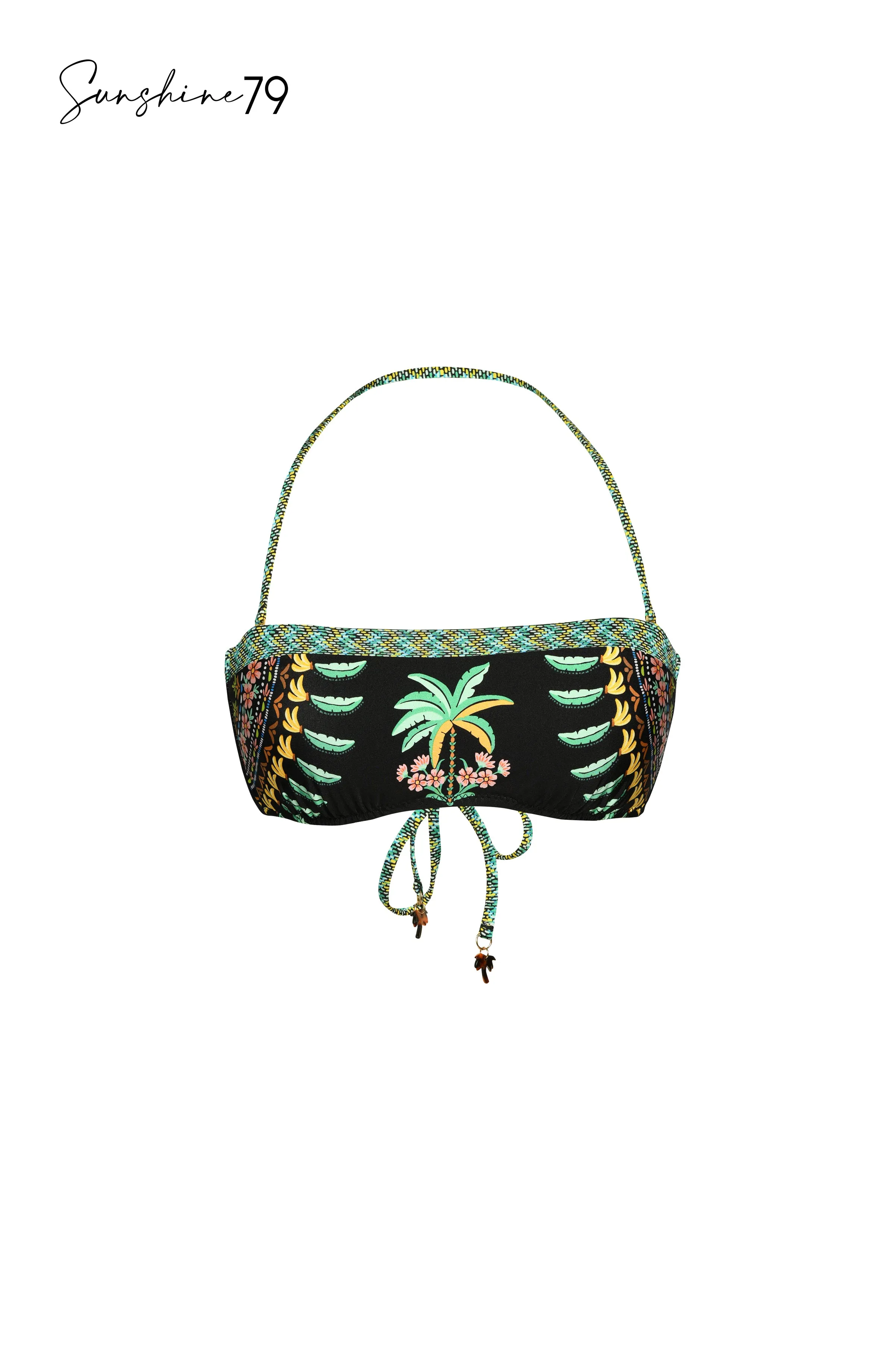 Sunshine 79 Palm Tree Paradise Twist Bandeau Bikini Top - FINAL SALE sold by La Blanca product image thumbnail 5