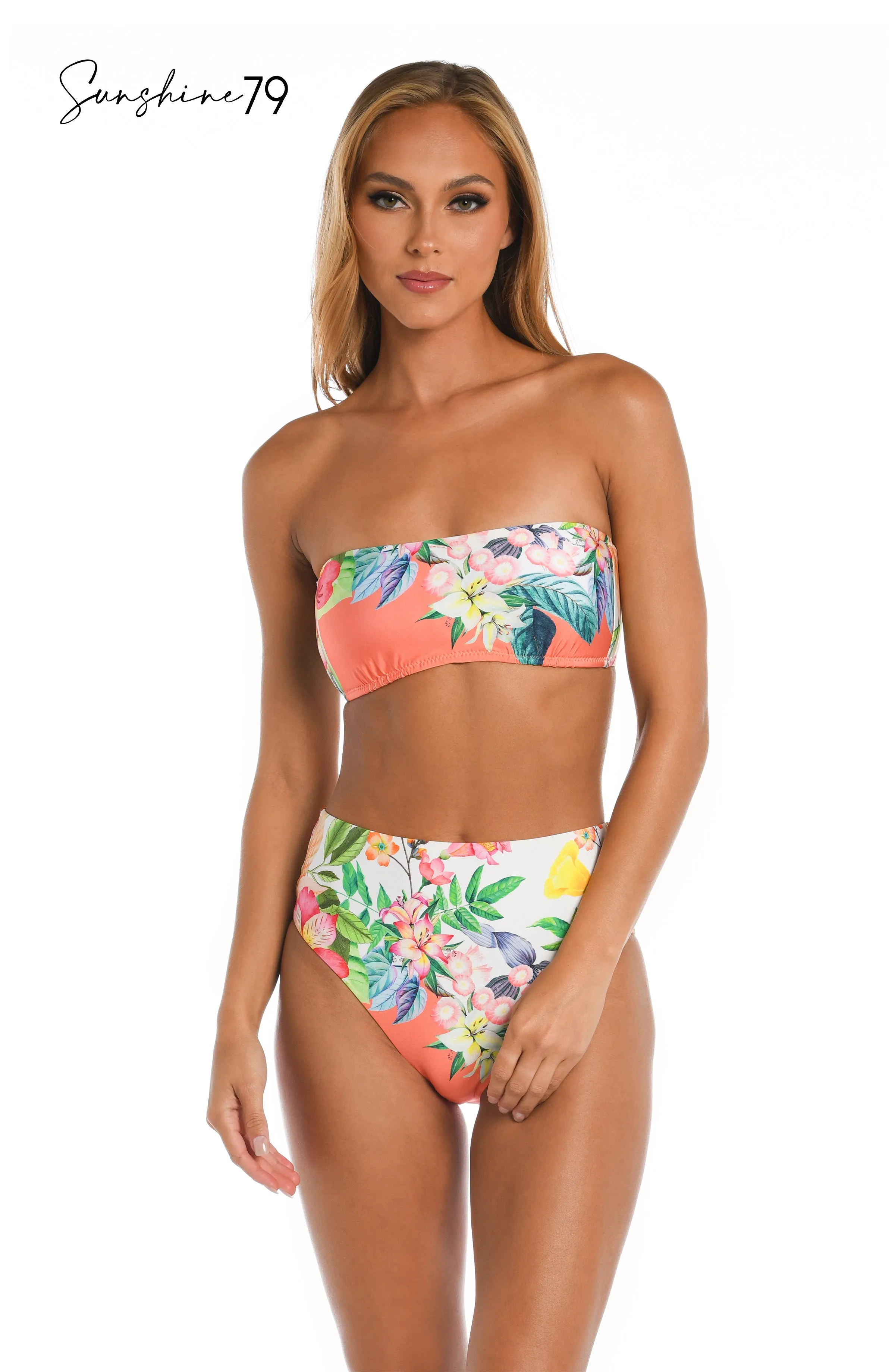 Sunshine 79 Into The Garden Bandeau Bikini Top sold by La Blanca product image thumbnail 3