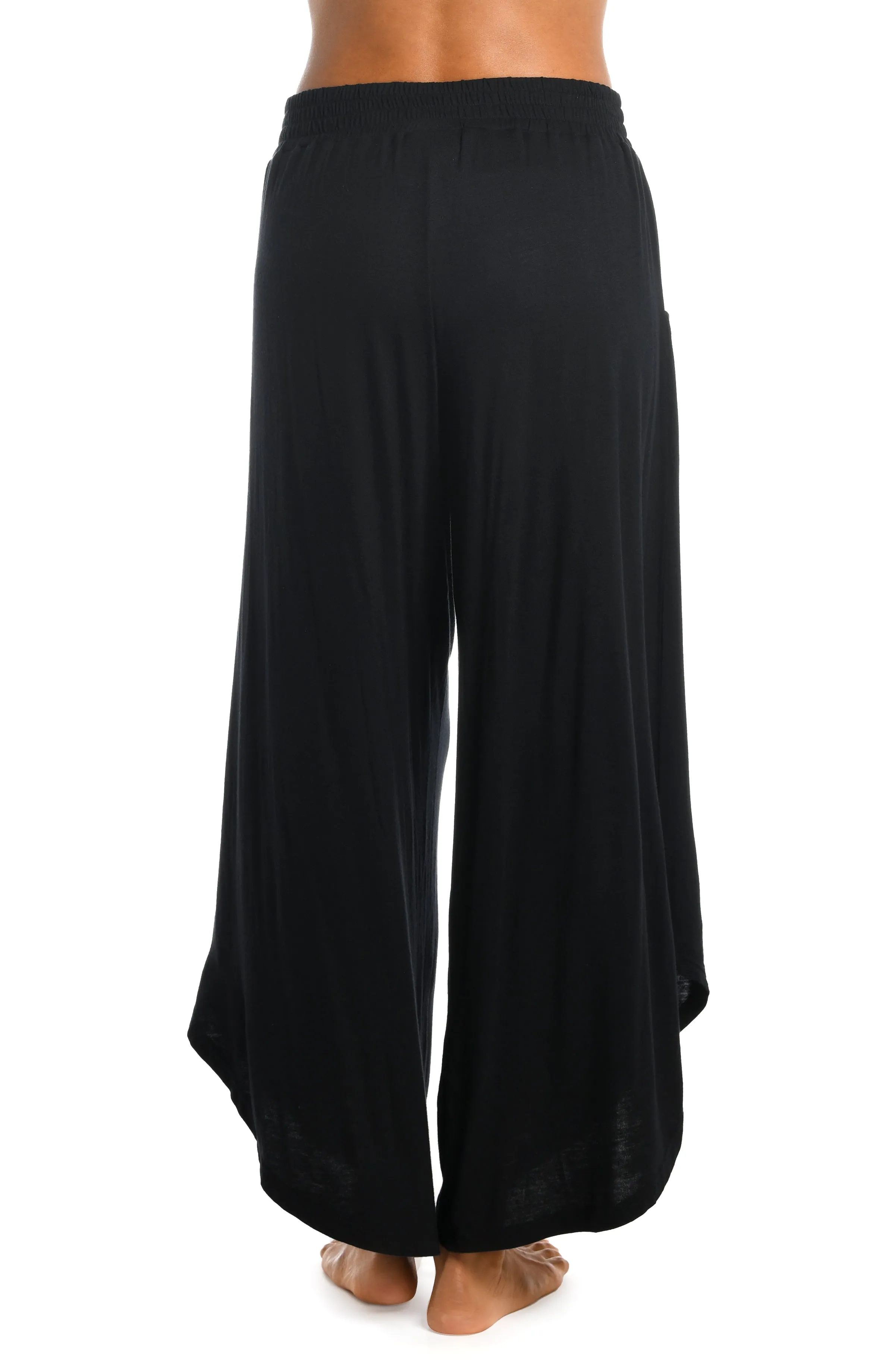 Draped Darling Cropped Palazzo Pant sold by La Blanca product image thumbnail 2