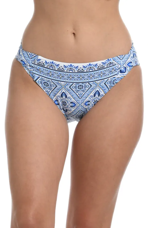 Mediterranean Breeze Soft Side Cross Hipster Bottom - FINAL SALE sold by La Blanca