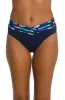 Painted Leaves Crossover High-Waist Bottom (Final Sale) sold by La Blanca