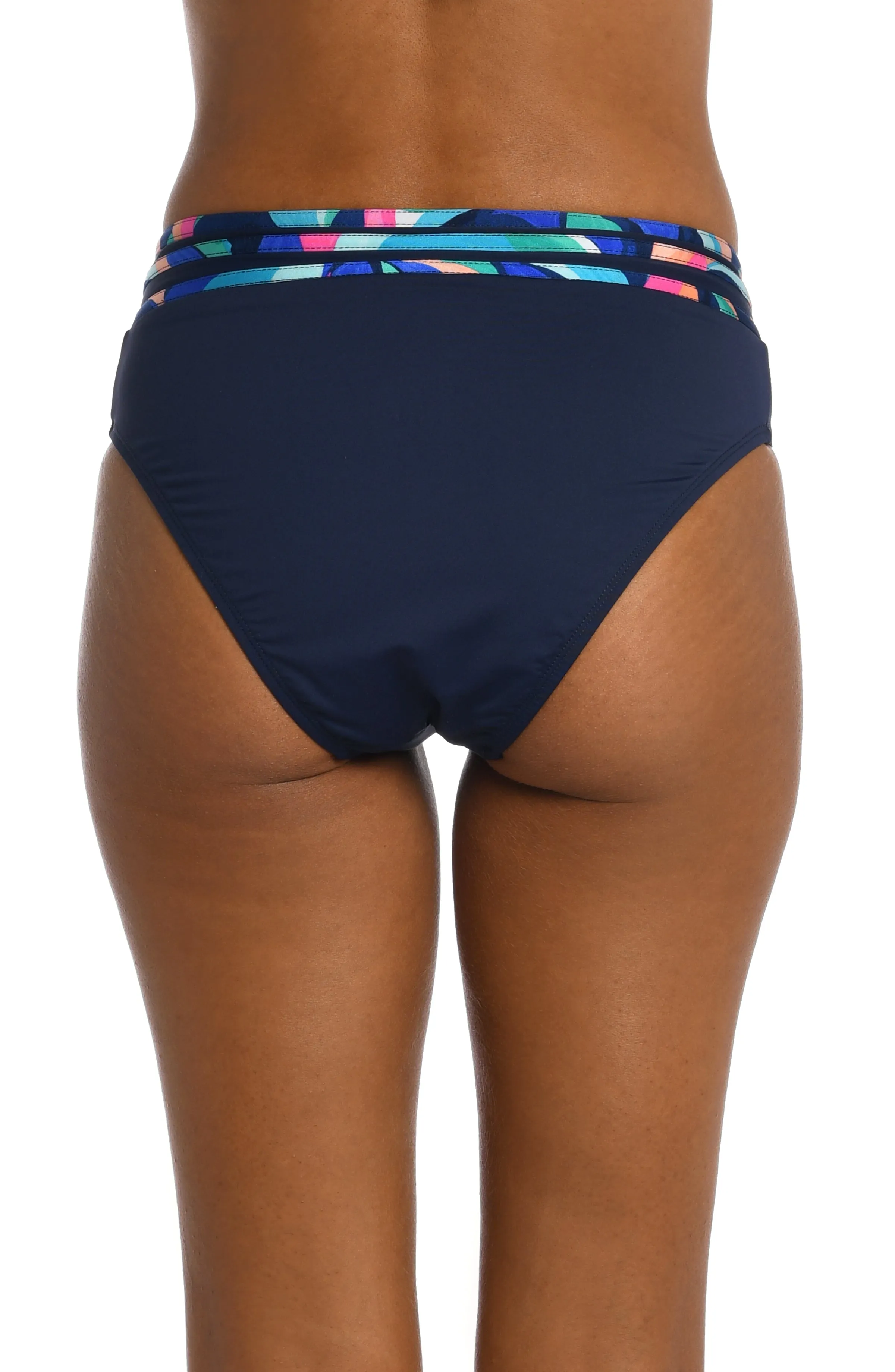 Painted Leaves Crossover High-Waist Bottom (Final Sale) sold by La Blanca product image thumbnail 2