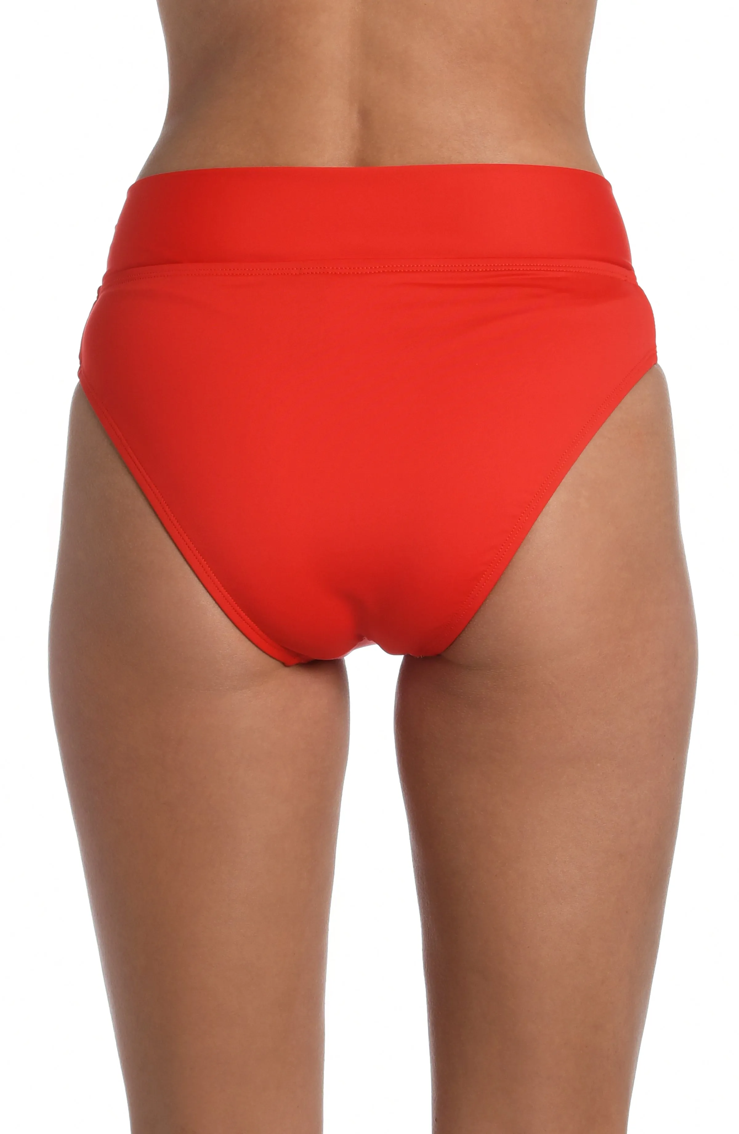 Island Goddess Crossover High-Waist Bottom - Cherry - FINAL SALE sold by La Blanca product image thumbnail 2