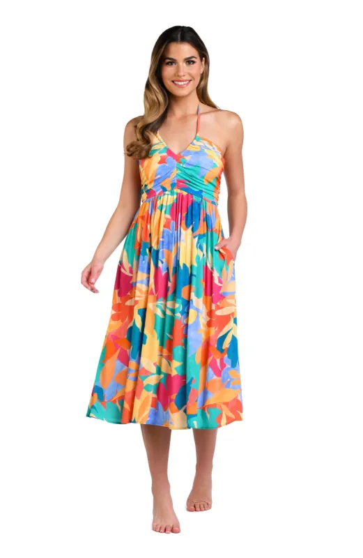 Fantasy Resort Halter Midi Dress - FINAL SALE sold by La Blanca