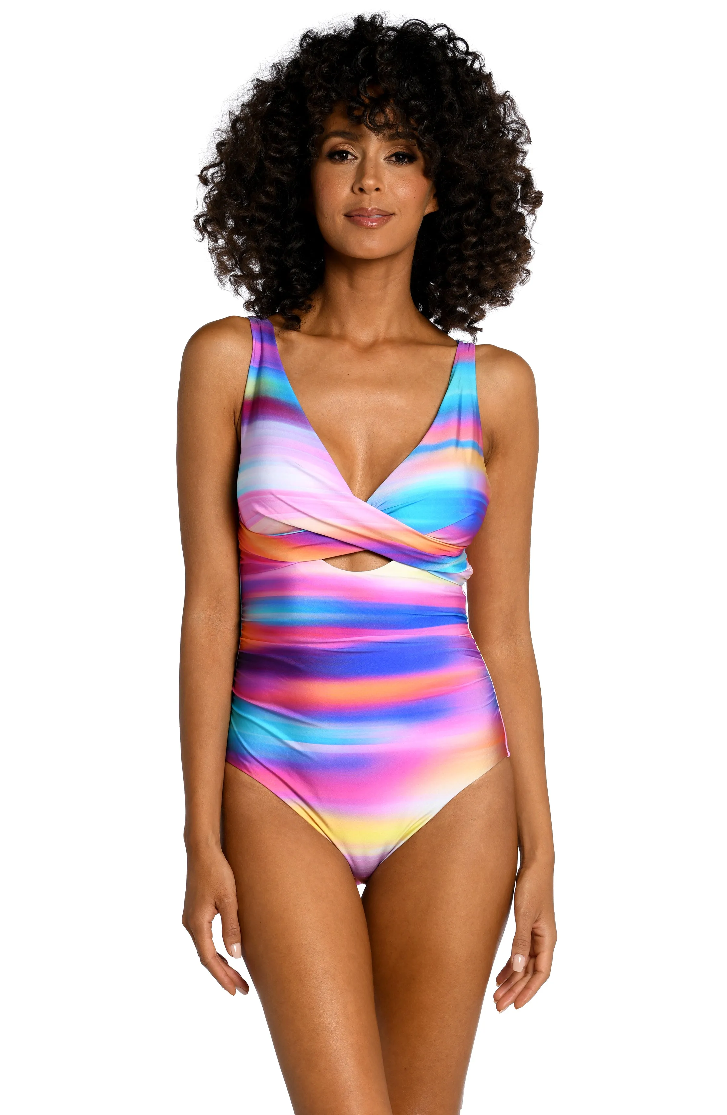 Sunset Shores Cross Front Keyhole One Piece - FINAL SALE sold by La Blanca product image thumbnail 3