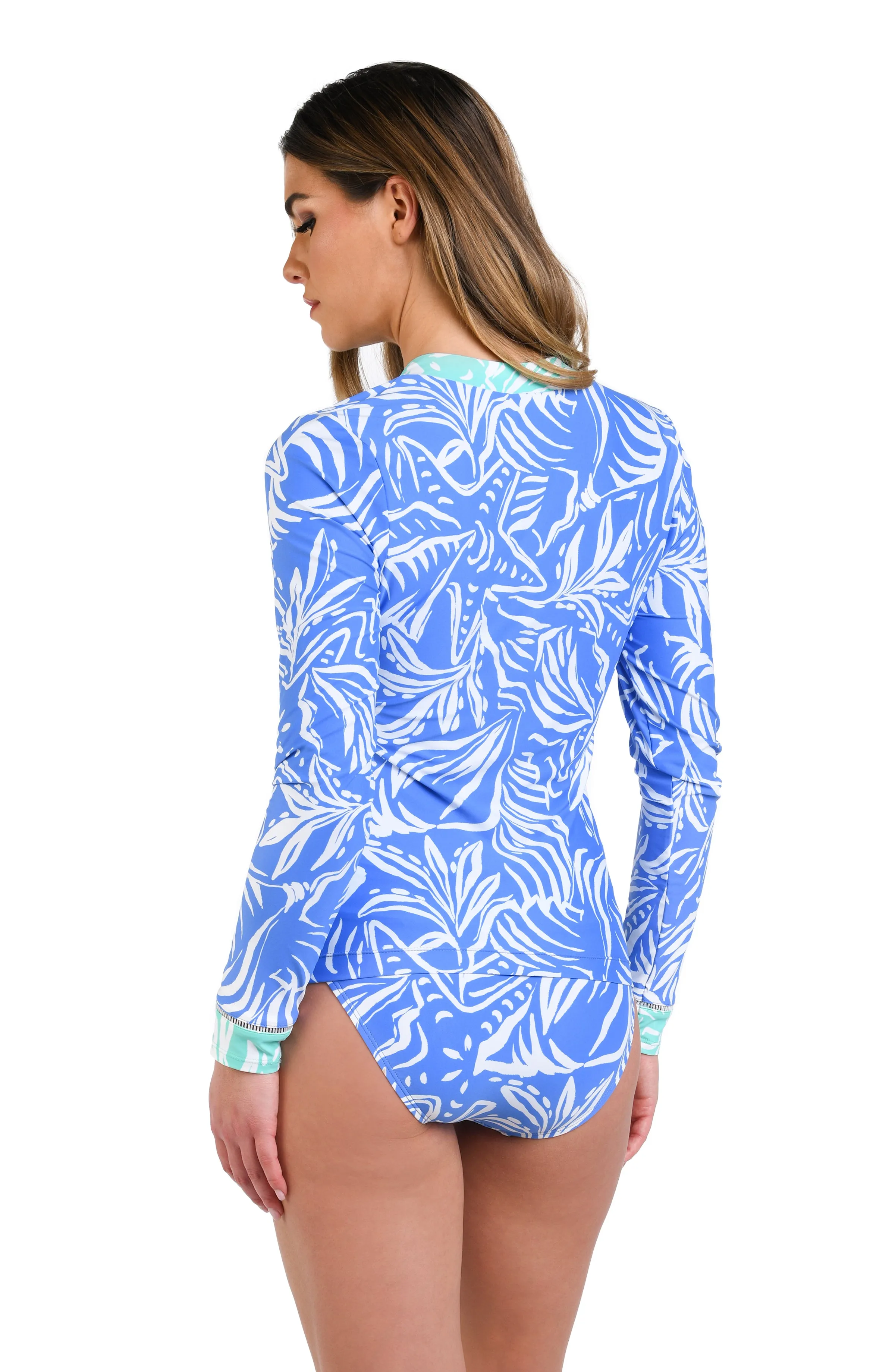 Beachside Bay Half Zip Rashguard sold by La Blanca product image thumbnail 2