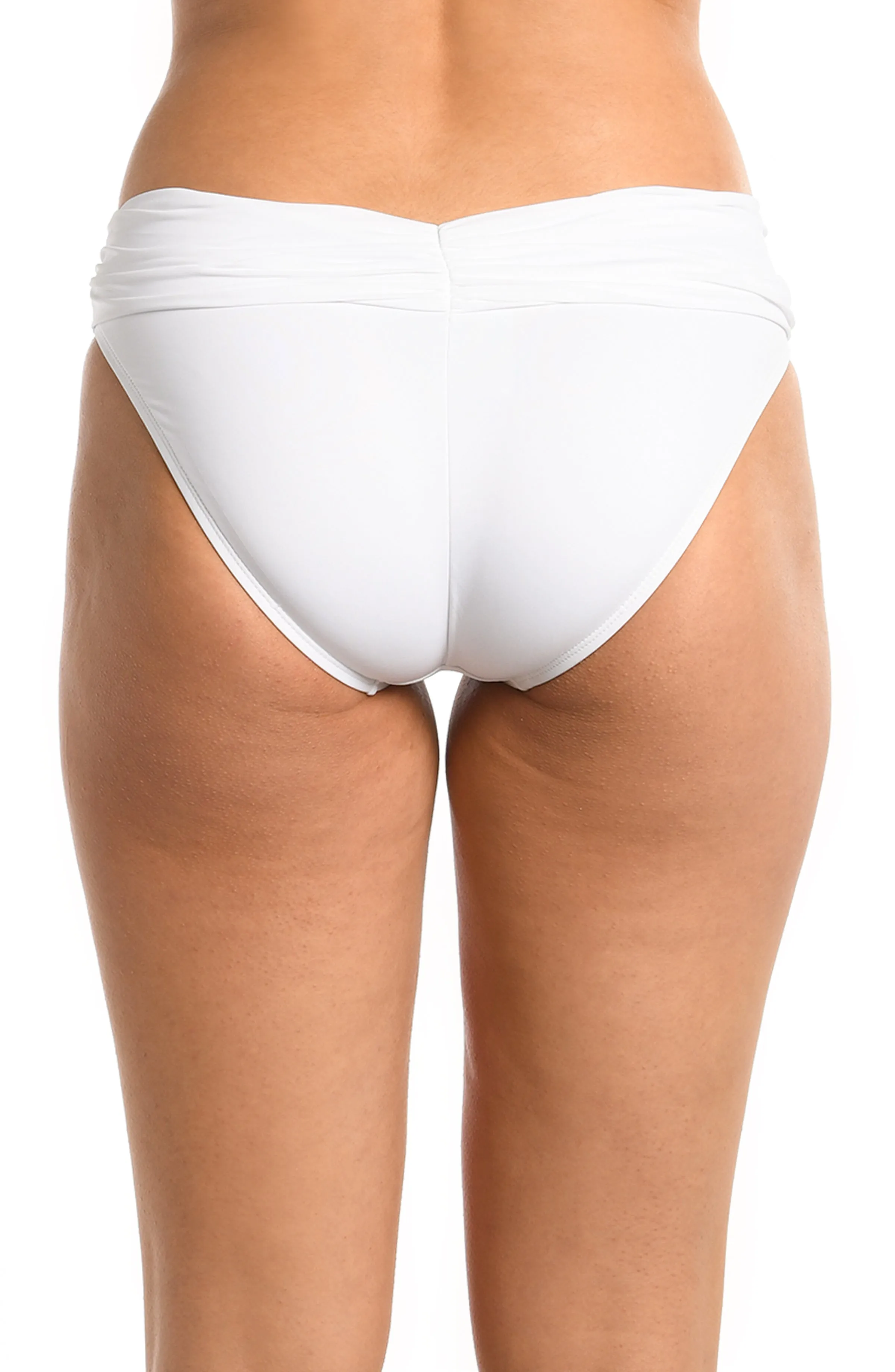Island Goddess Shirred Band Hipster Bottom - White sold by La Blanca product image thumbnail 2