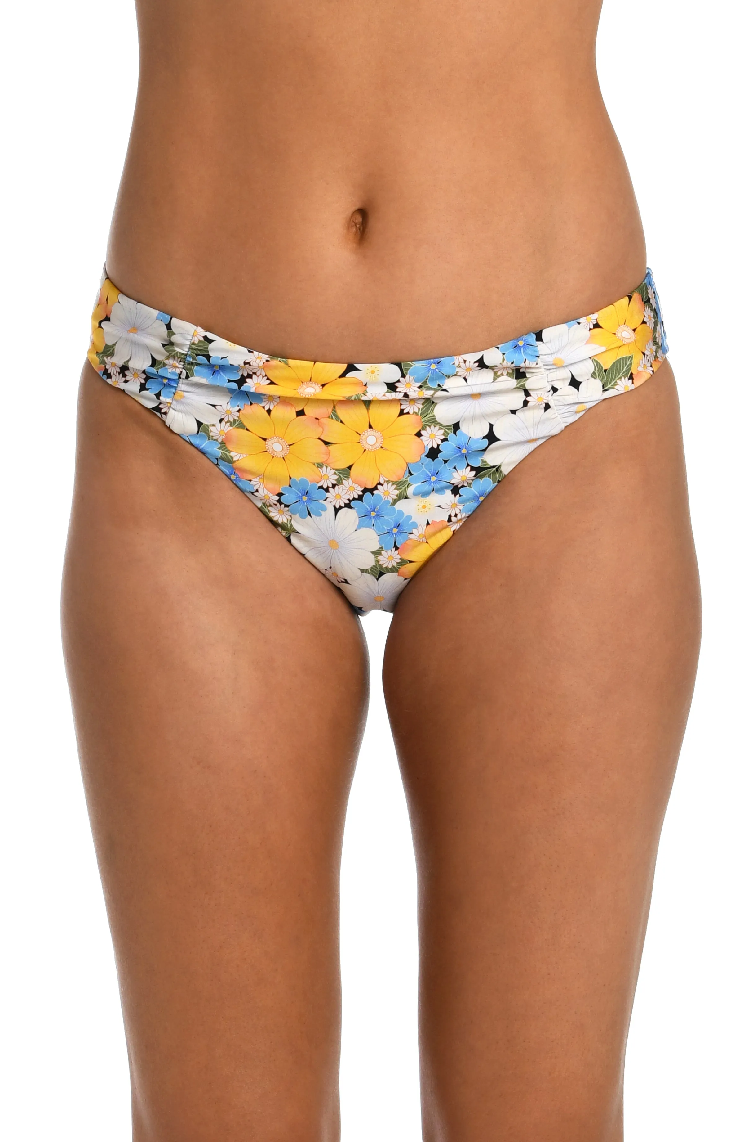 Sunshine 79 Daisy Daze Side Shirred Hipster Bottom sold by La Blanca