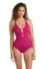 Island Goddess Underwire Lace Up One Piece - Magenta - FINAL SALE sold by La Blanca