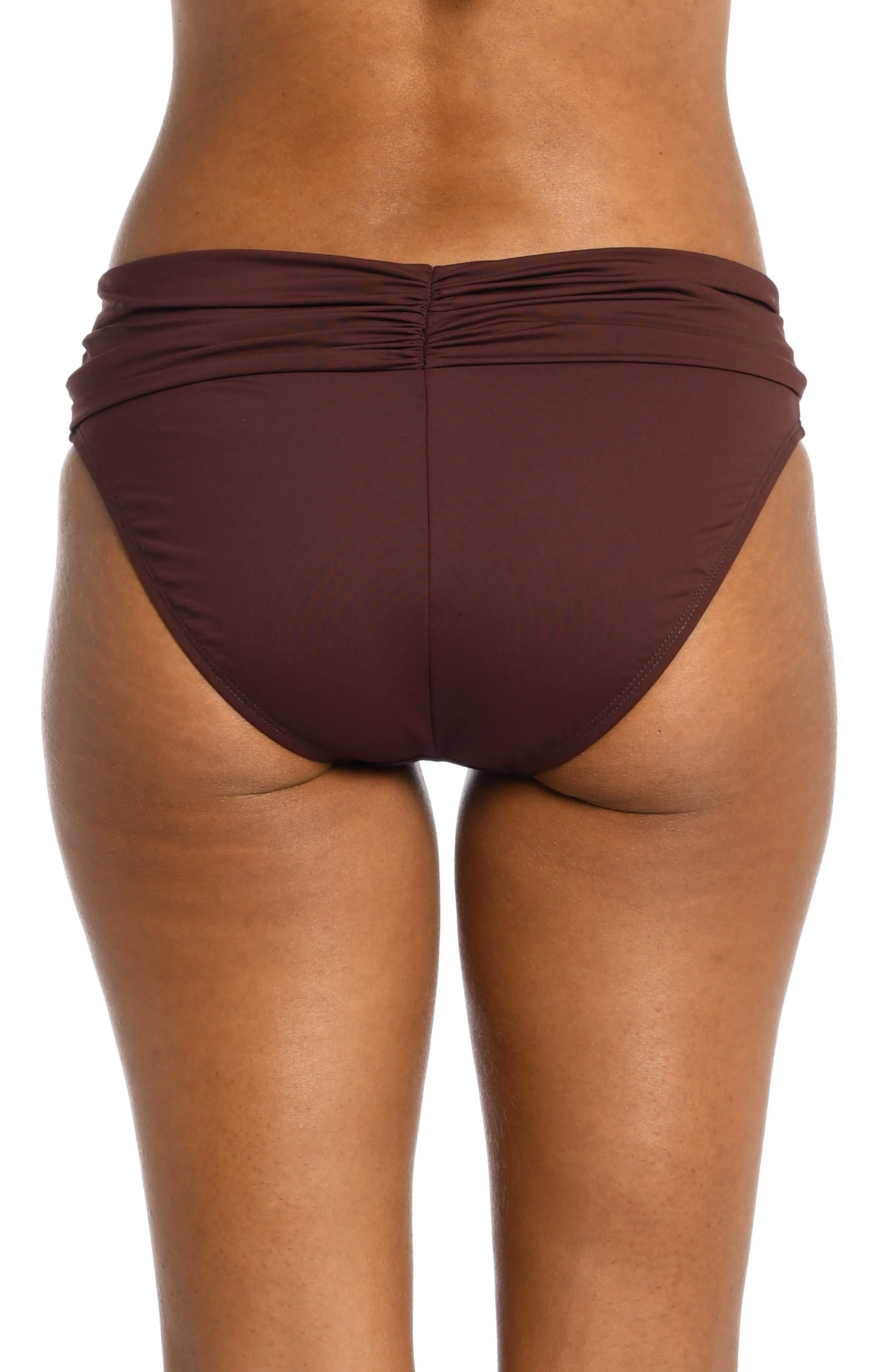 Island Goddess Shirred Band Hipster Bottom - Java - FINAL SALE sold by La Blanca product image thumbnail 2