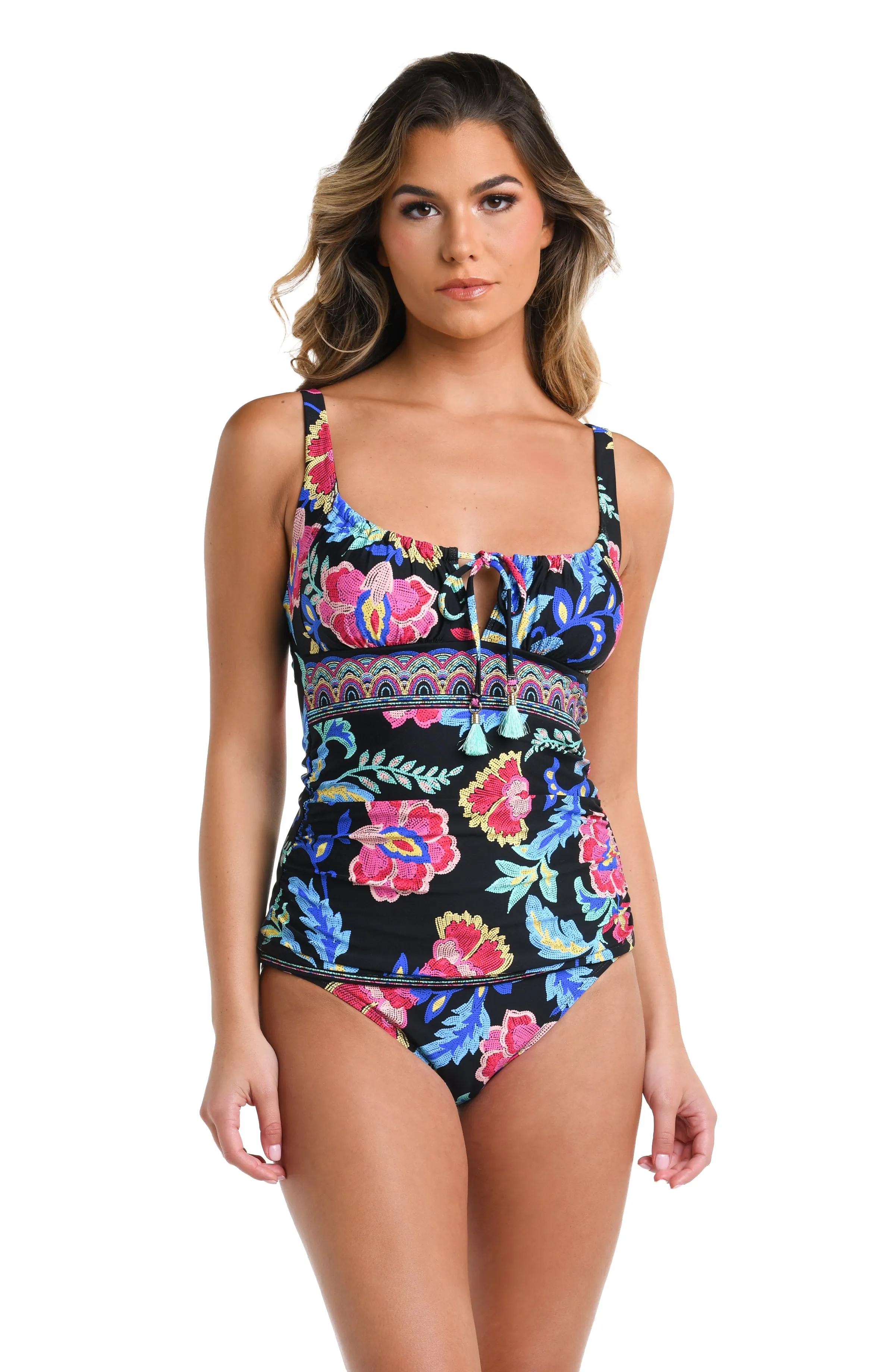 Midnight Magic Over the Shoulder Tankini Top - FINAL SALE sold by La Blanca product image thumbnail 3