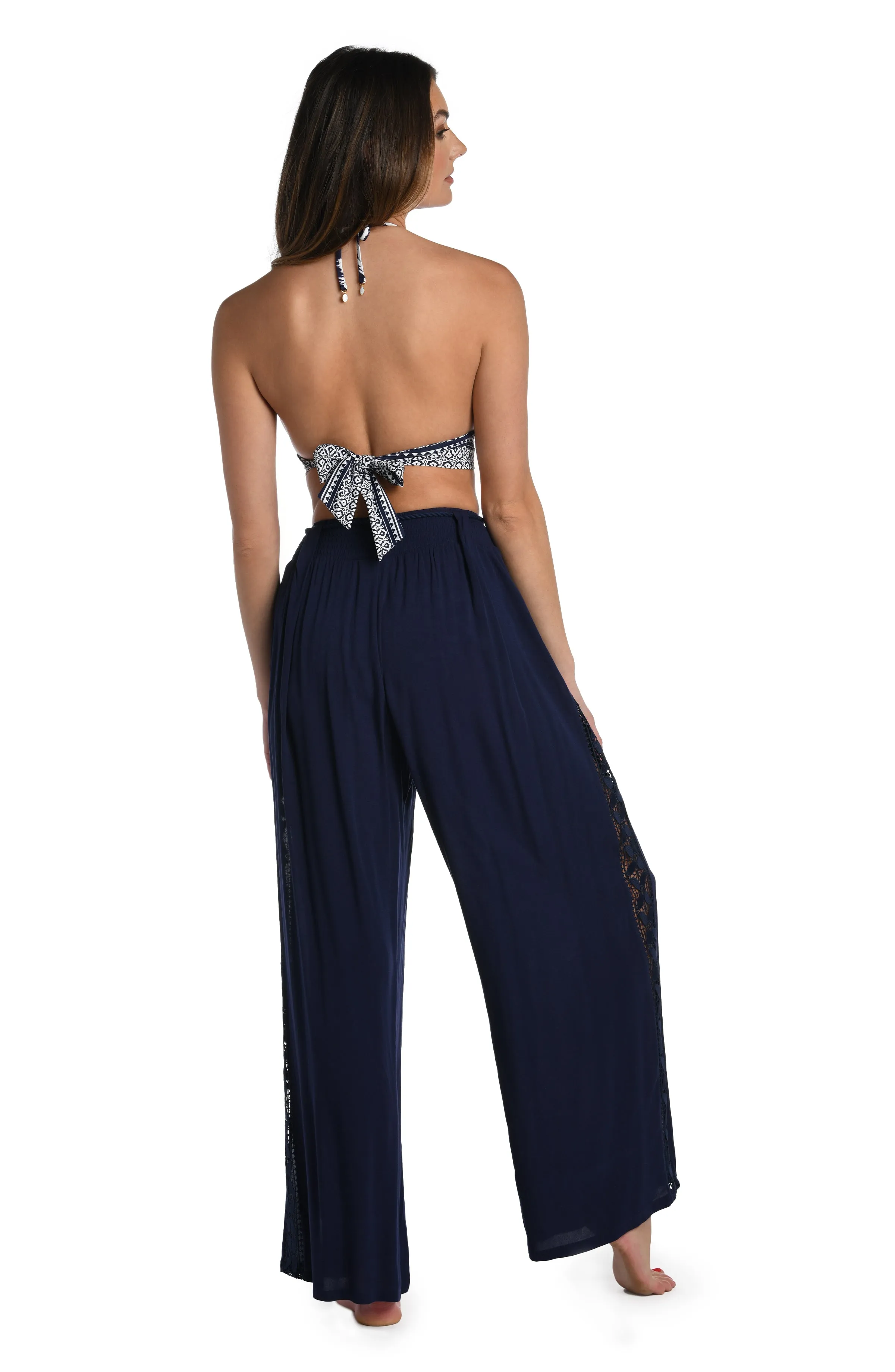 Coastal Covers Palazzo Pant - Indigo sold by La Blanca product image thumbnail 2
