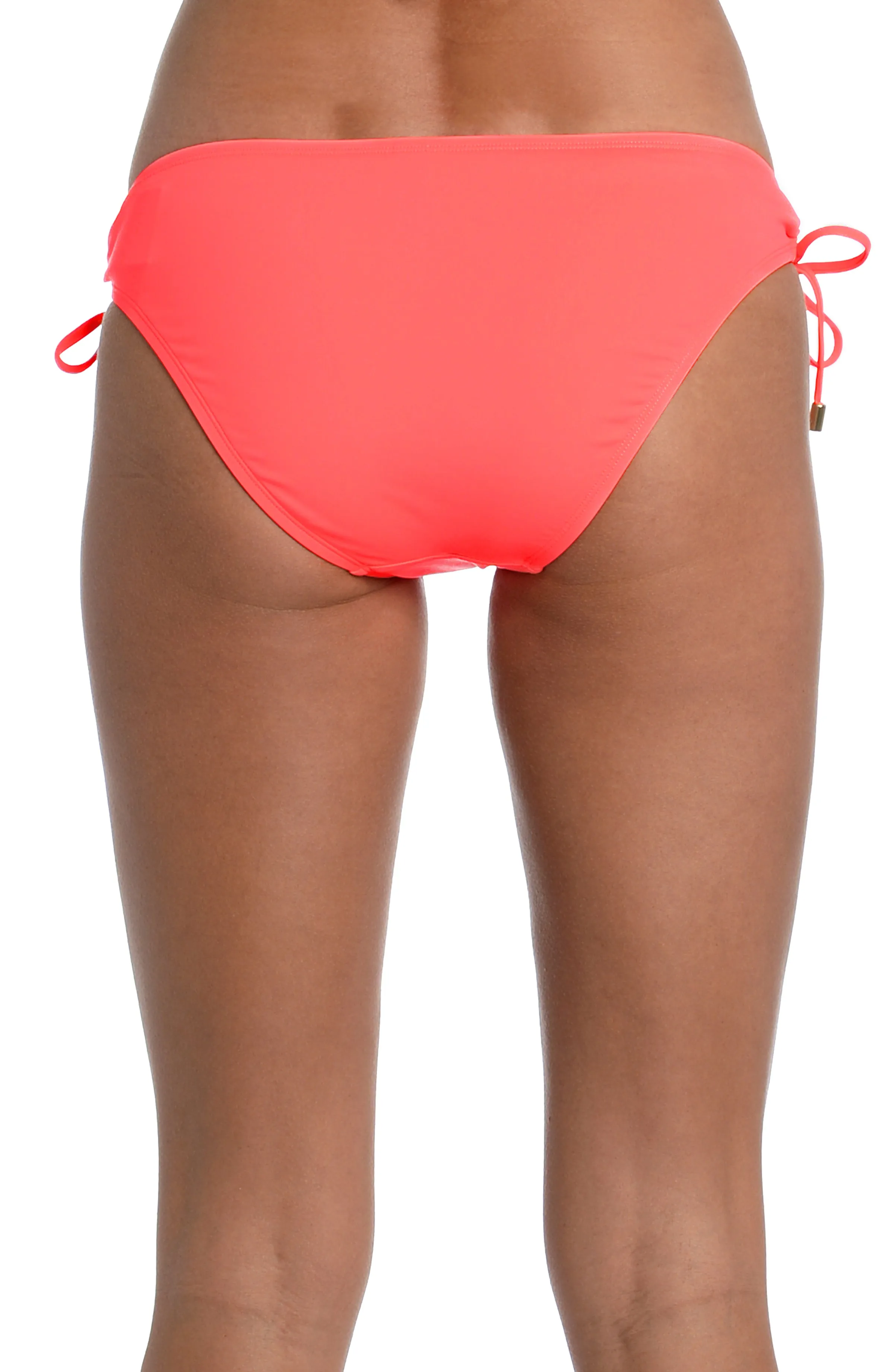 Island Goddess Side Tie Hipster Bottom - Hot Coral - FINAL SALE sold by La Blanca product image thumbnail 2