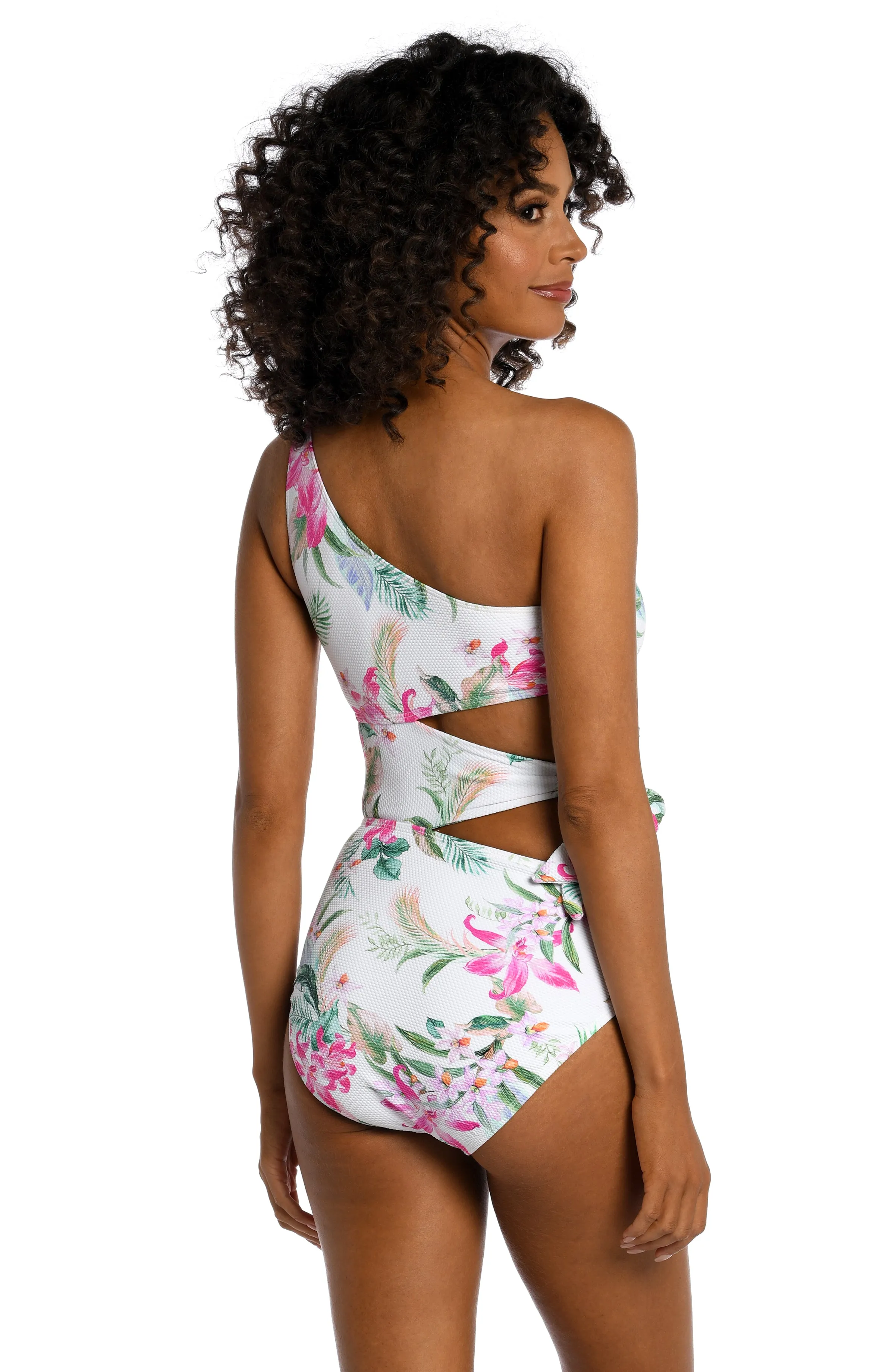Mystic Palms Cutout One Shoulder One Piece - FINAL SALE sold by La Blanca product image thumbnail 4