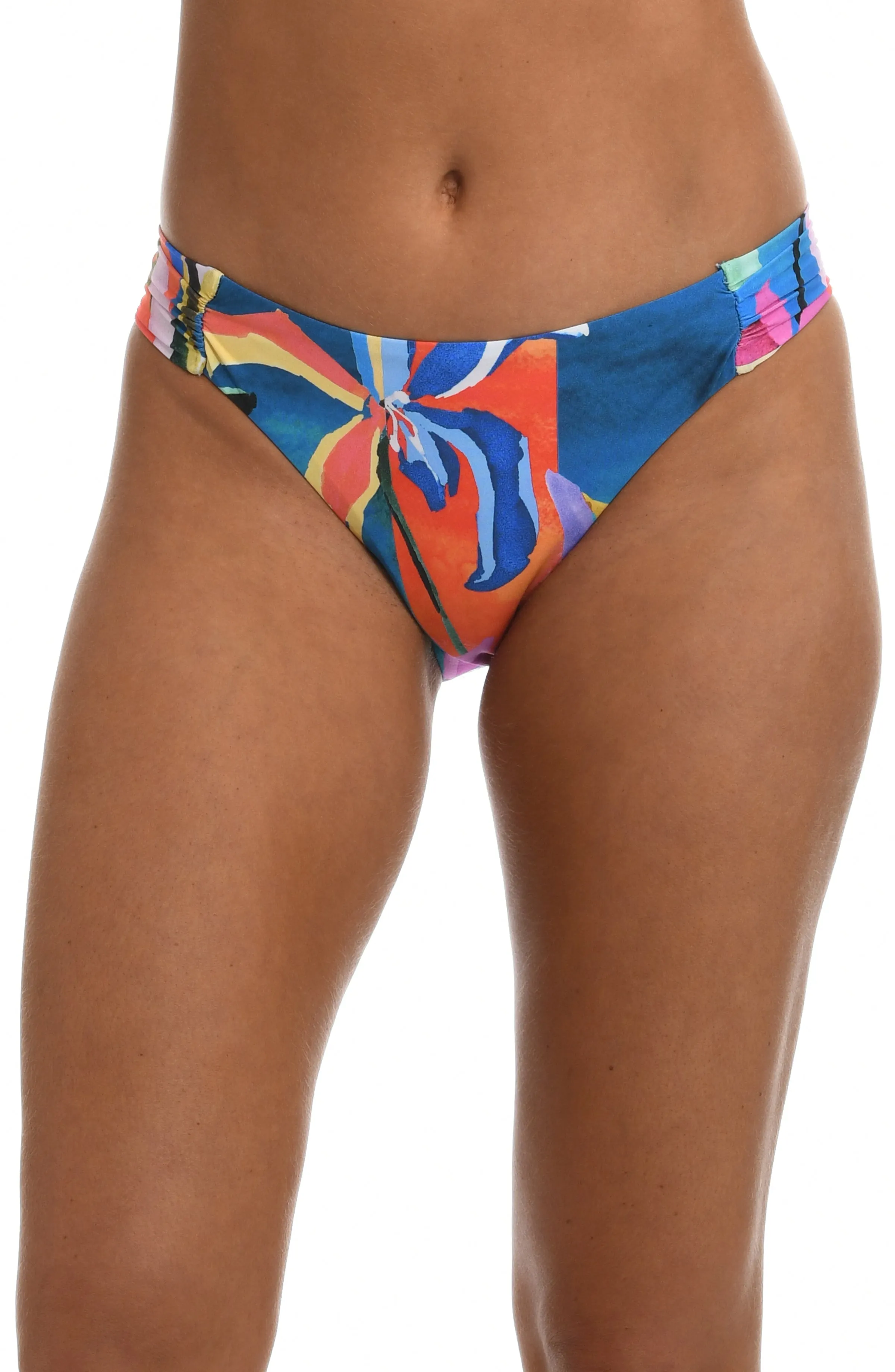 Sunshine 79 Feelin' Fine Floral Side Shirred Hipster Bottom - FINAL SALE sold by La Blanca
