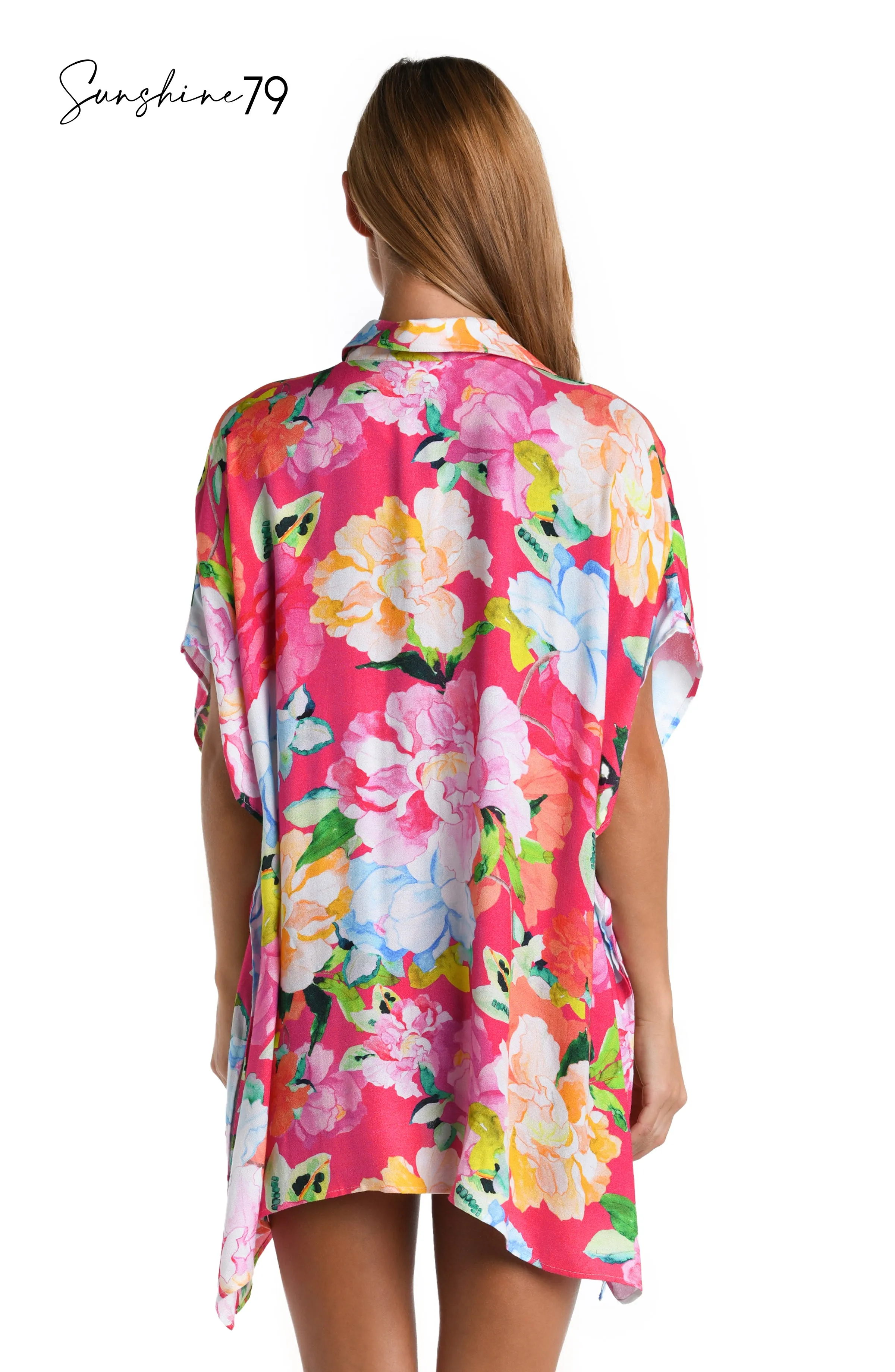 Sunshine 79 Expressive Garden Resort Shirt Cover Up sold by La Blanca product image thumbnail 2