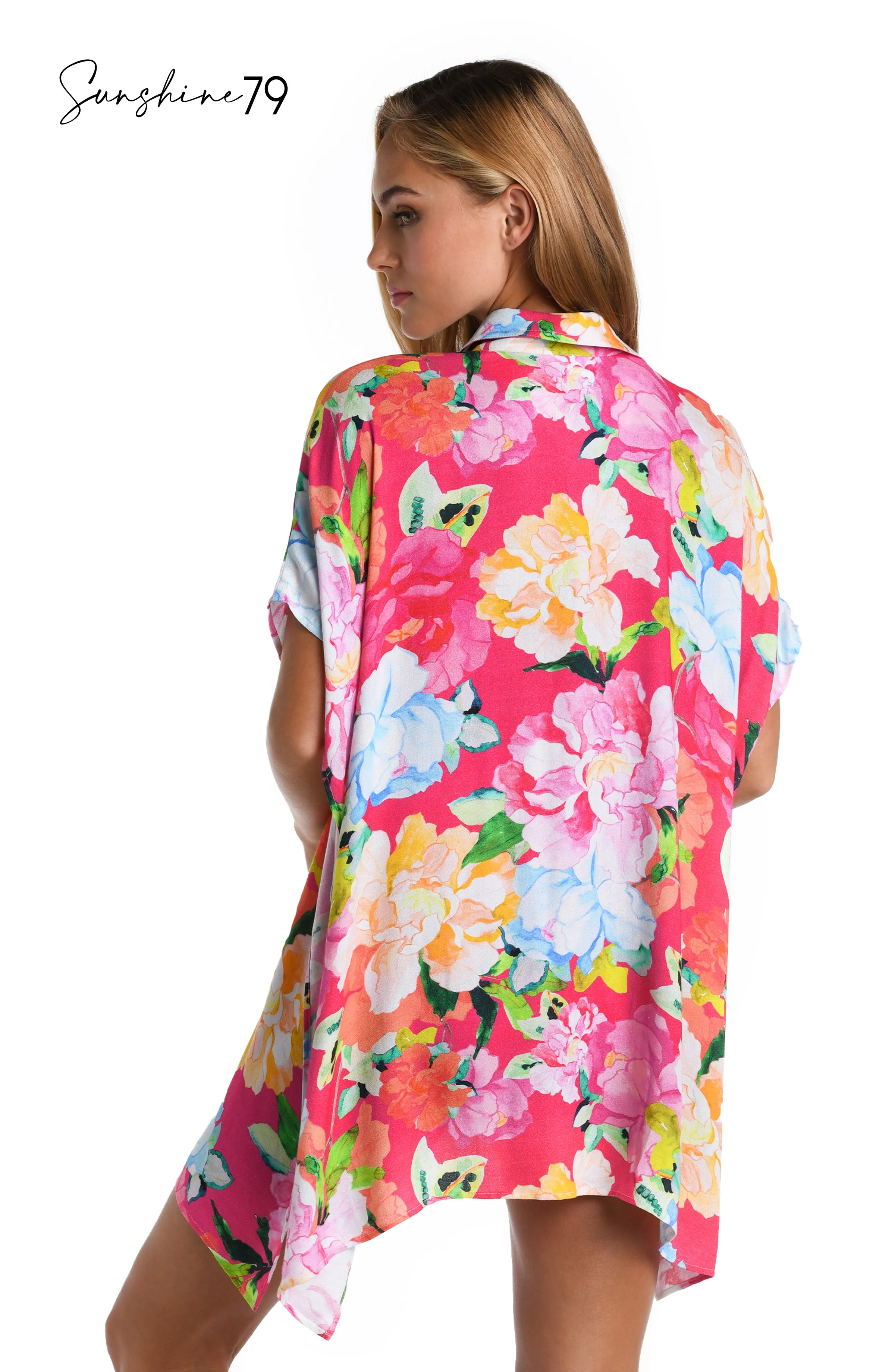 Sunshine 79 Expressive Garden Resort Shirt Cover Up sold by La Blanca product image thumbnail 4
